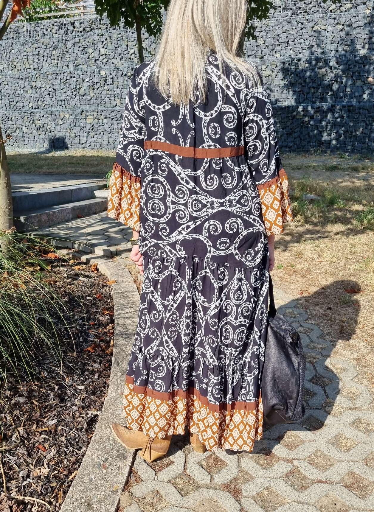 MAXI TUNIKA DRESS STROMBOLI SCHWARZ 34-40/42 Made in Italy langes Kleid Hängerchen Tunikakleid MAXI TUNIKA DRESS STROMBOLI SCHWARZ 34-40/42 Made in Italy langes Kleid Hängerchen Tunikakleid