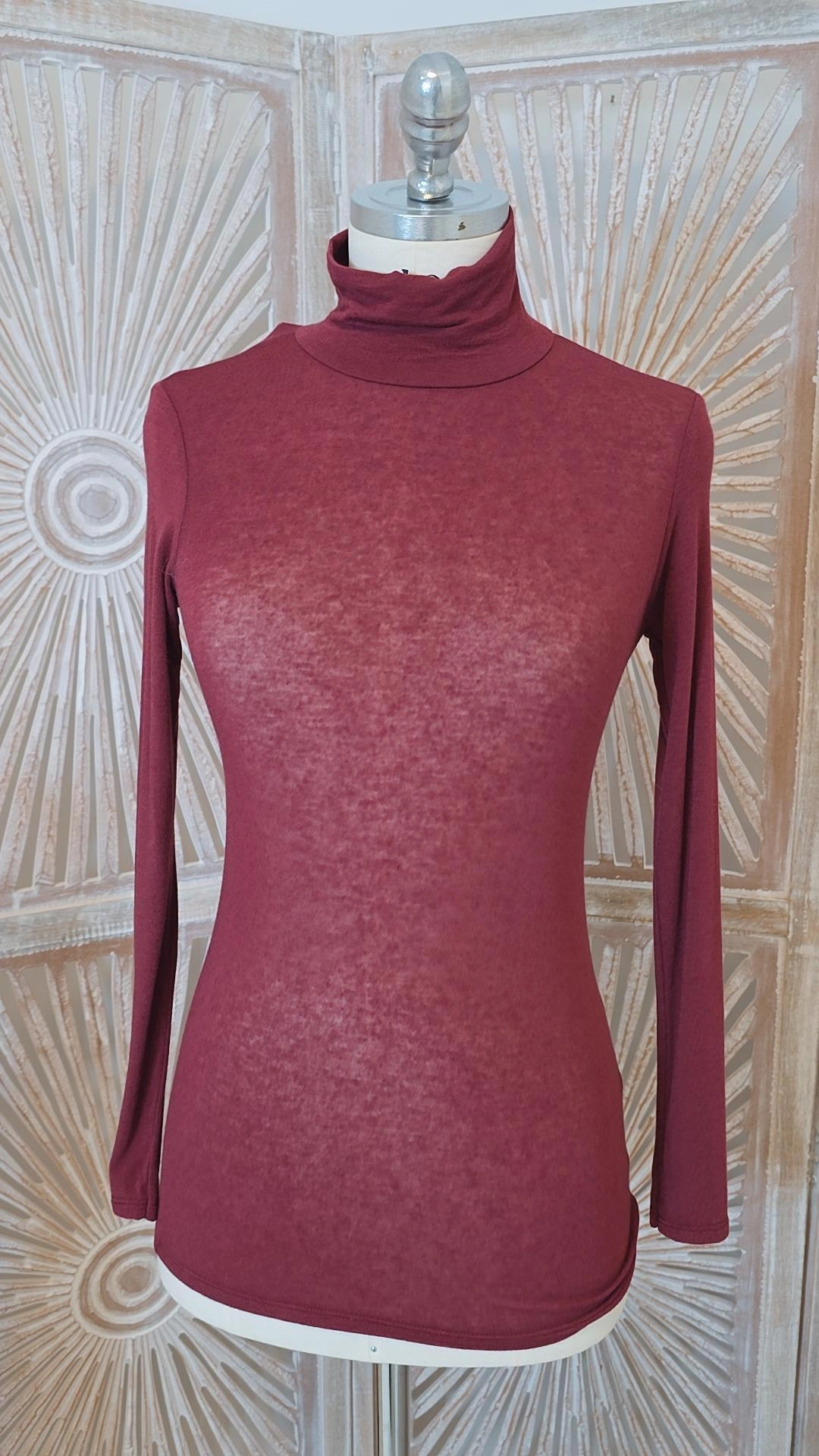 BASIC LANGARM SHIRT ROLLKRAGEN GELA CASHMERE Made in Italy 34-40/42