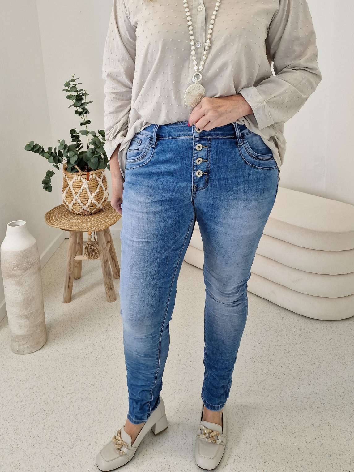 BASIC JEANS THEO Denim Blue Made in Italy Varantenartikel BASIC JEANS THEO Denim Blue Made in Italy Varantenartikel