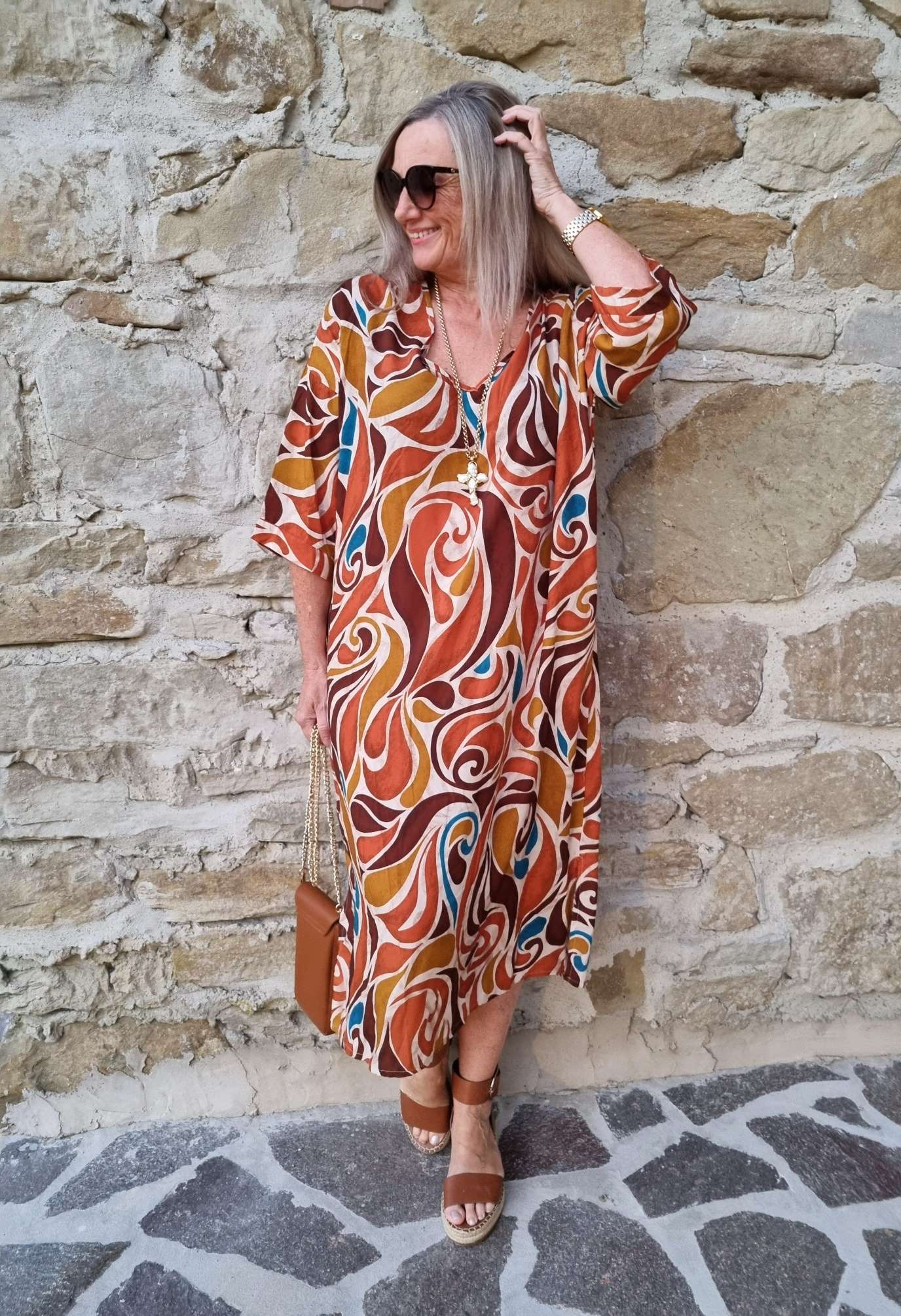 EDLES DRESS LEA ROST 34-42 Made in Italy Kleid EDLES DRESS LEA ROST 34-42 Made in Italy Kleid