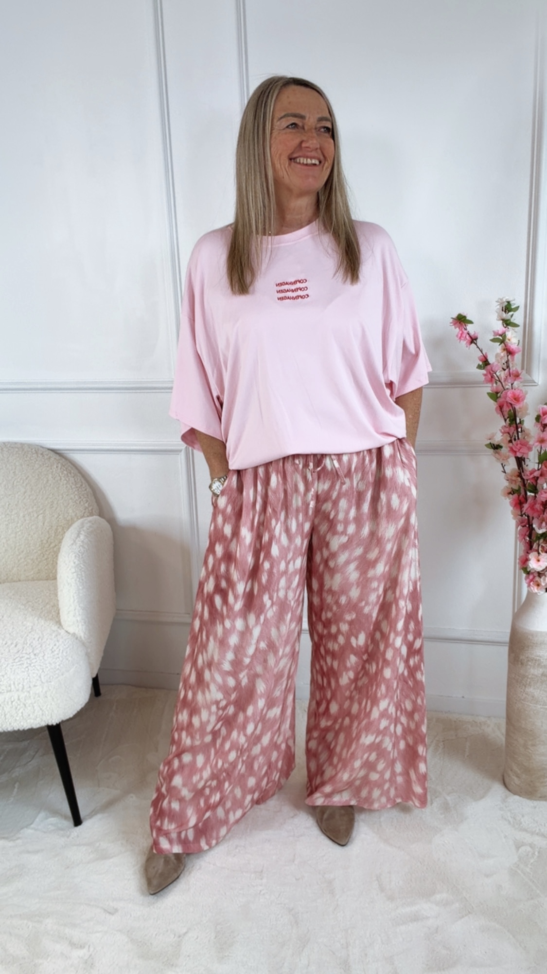 LÄSSIG WEITE HOSE GRETA Made in Italy 34-42/44