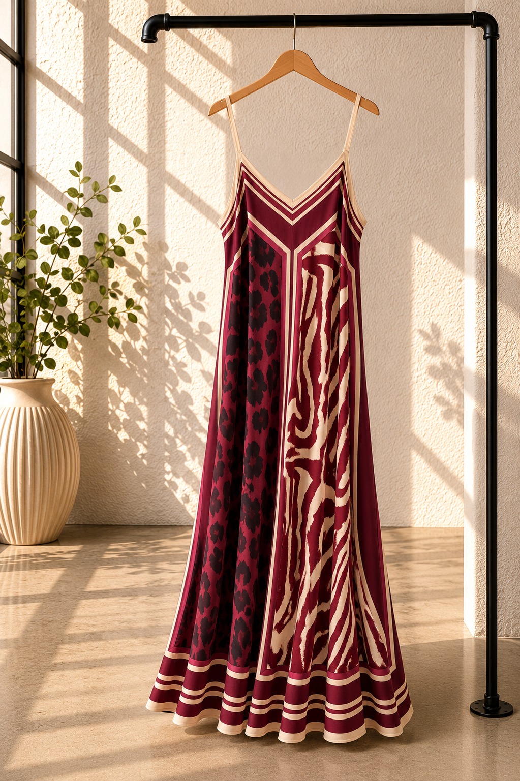 🦓 Maxikleid Safari Zuri – Made in Italy 🇮🇹 (bis Gr. 42)