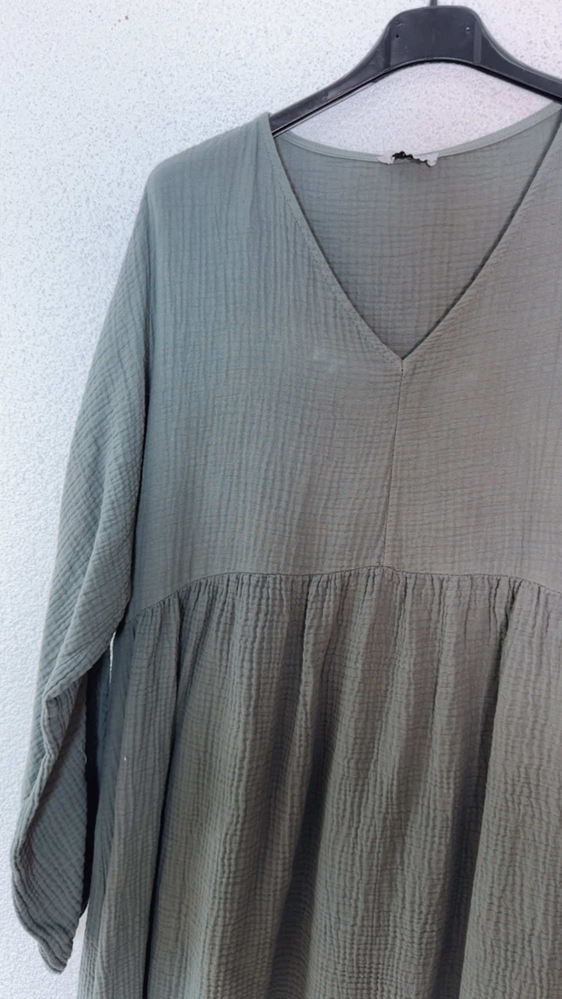 Musselin Kleid „Mombasa Uni“ – Made in Italy | 100 % Baumwolle | bis Gr. 44
