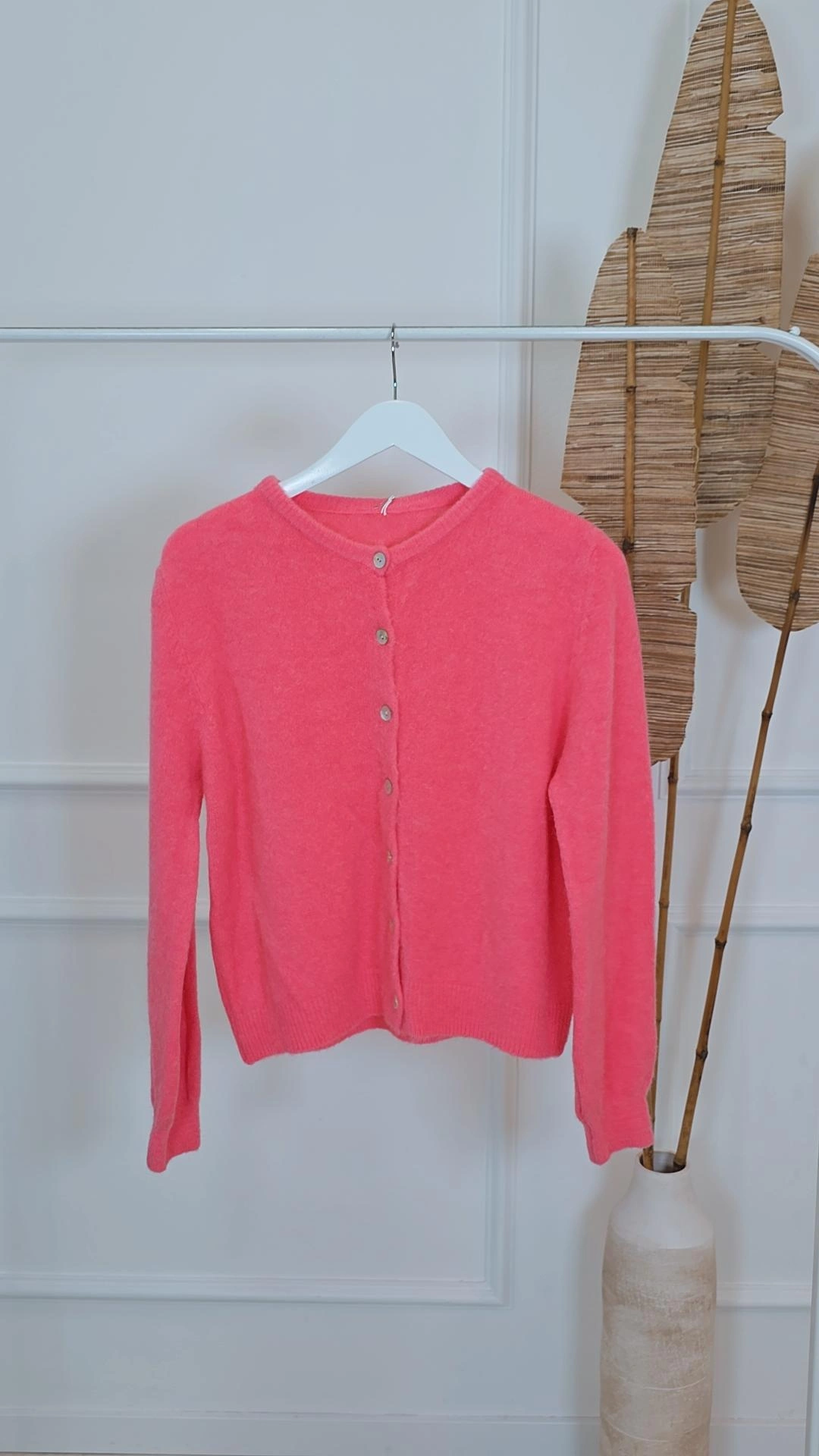 EDLER STRICKCARDIGAN XENIA Alpaka Made in Italy Größe 34 - kleine 42