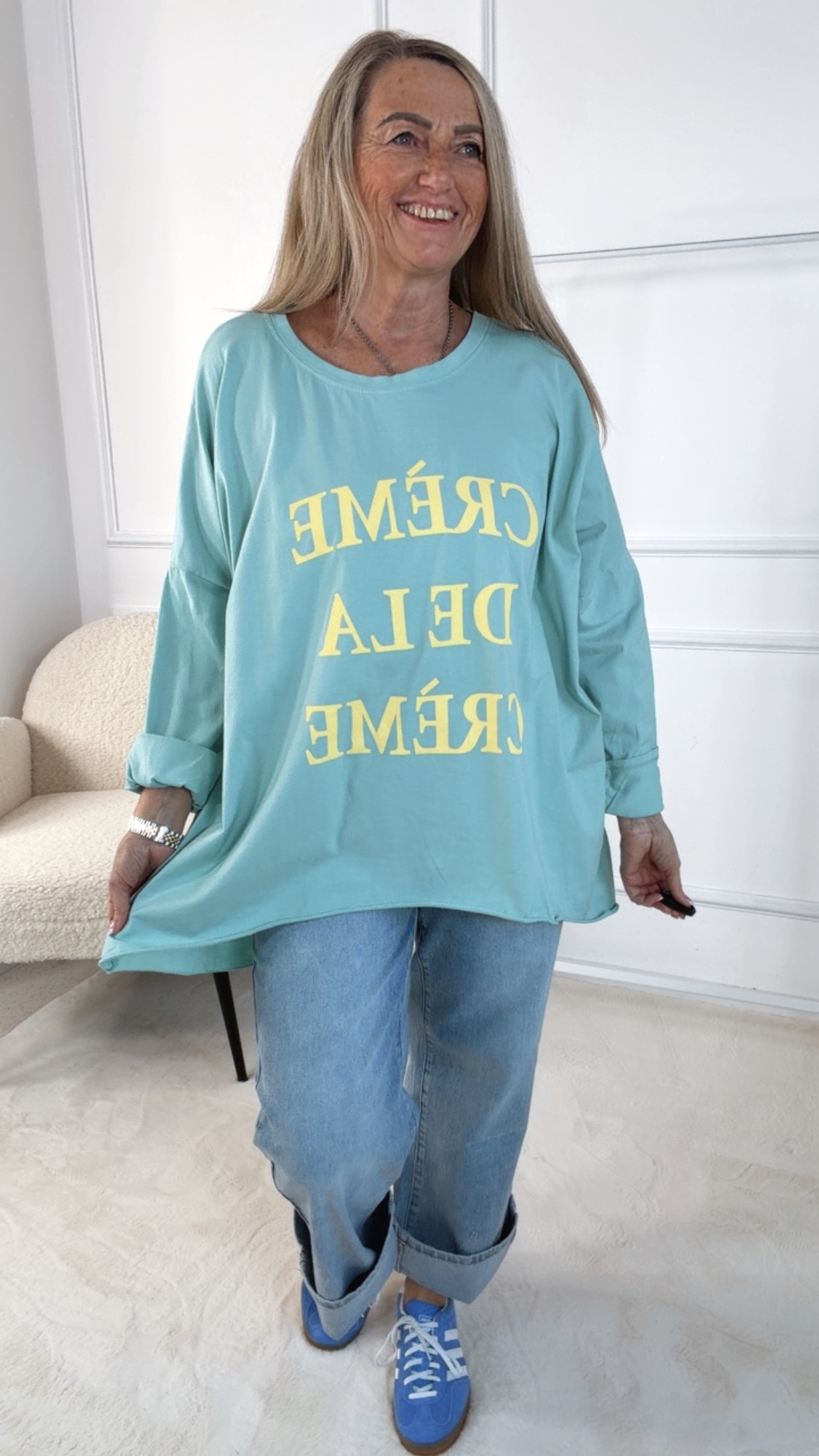 SHIRT LONG/VOKUHILA CREME DE LA CREME 36 - 44 Made in Italy