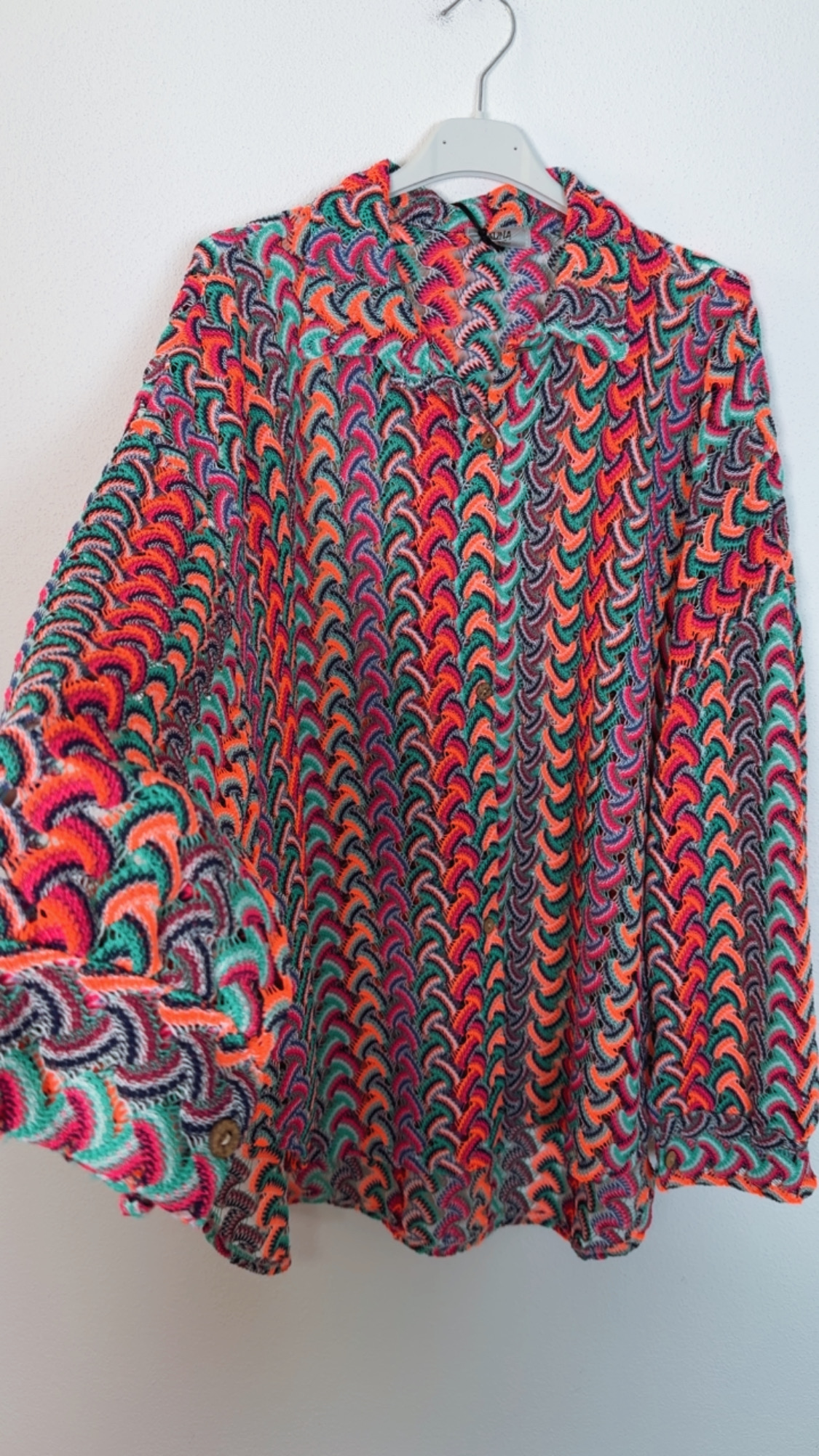🌺✨ Strick Bluse Carly Multicolor Made in Itlay 34-42/44