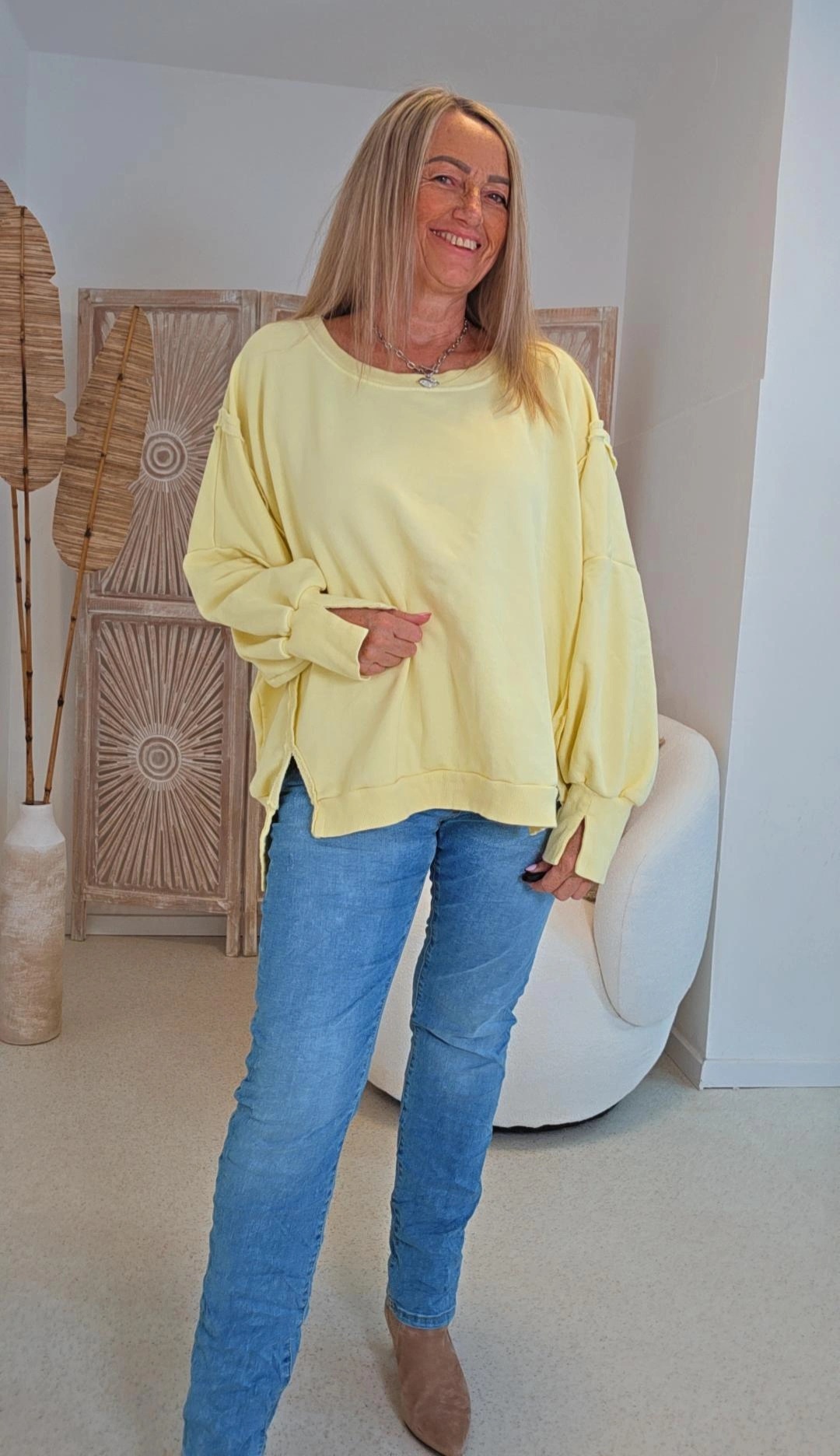 OVERSIZE SWEATER CARLOTA UNI Made in Italy 34-44/46