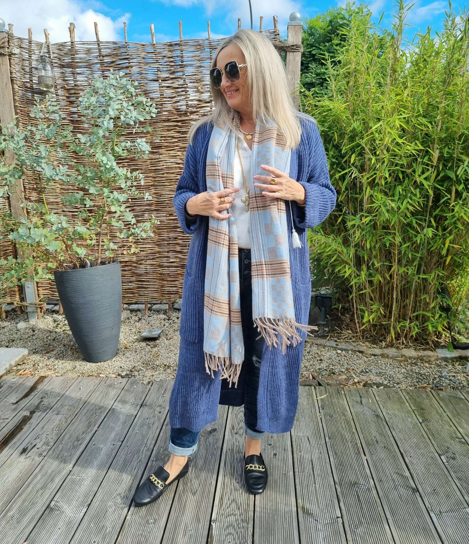 KNIT CARDIGAN EVELYN DUNKELBLAU 34-42 Made in Italy Strickjacke Strickmantel Mantel KNIT CARDIGAN EVELYN DUNKELBLAU 34-42 Made in Italy Strickjacke Strickmantel Mantel