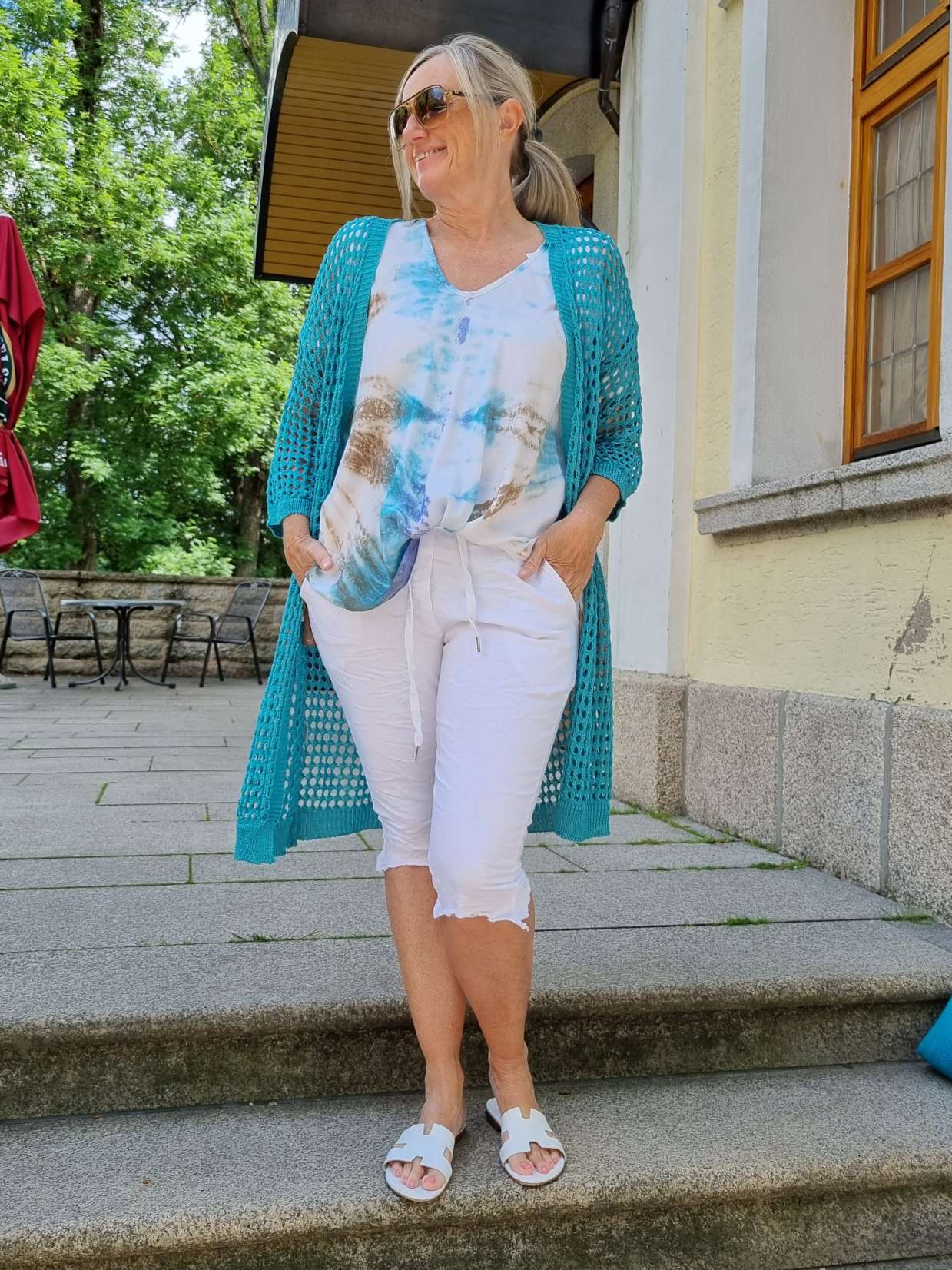 JOGPANT SHORTS VALERIE WEISS 34-40 Made in Italy PANT kurze Hose Sommerhose Bermuda JOGPANT SHORTS VALERIE WEISS 34-40 Made in Italy PANT kurze Hose Sommerhose Bermuda