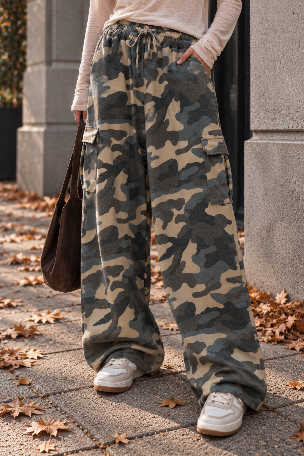 Cargo-Camouflage-Hose I CH0148 I Made in Italy 34-42/44