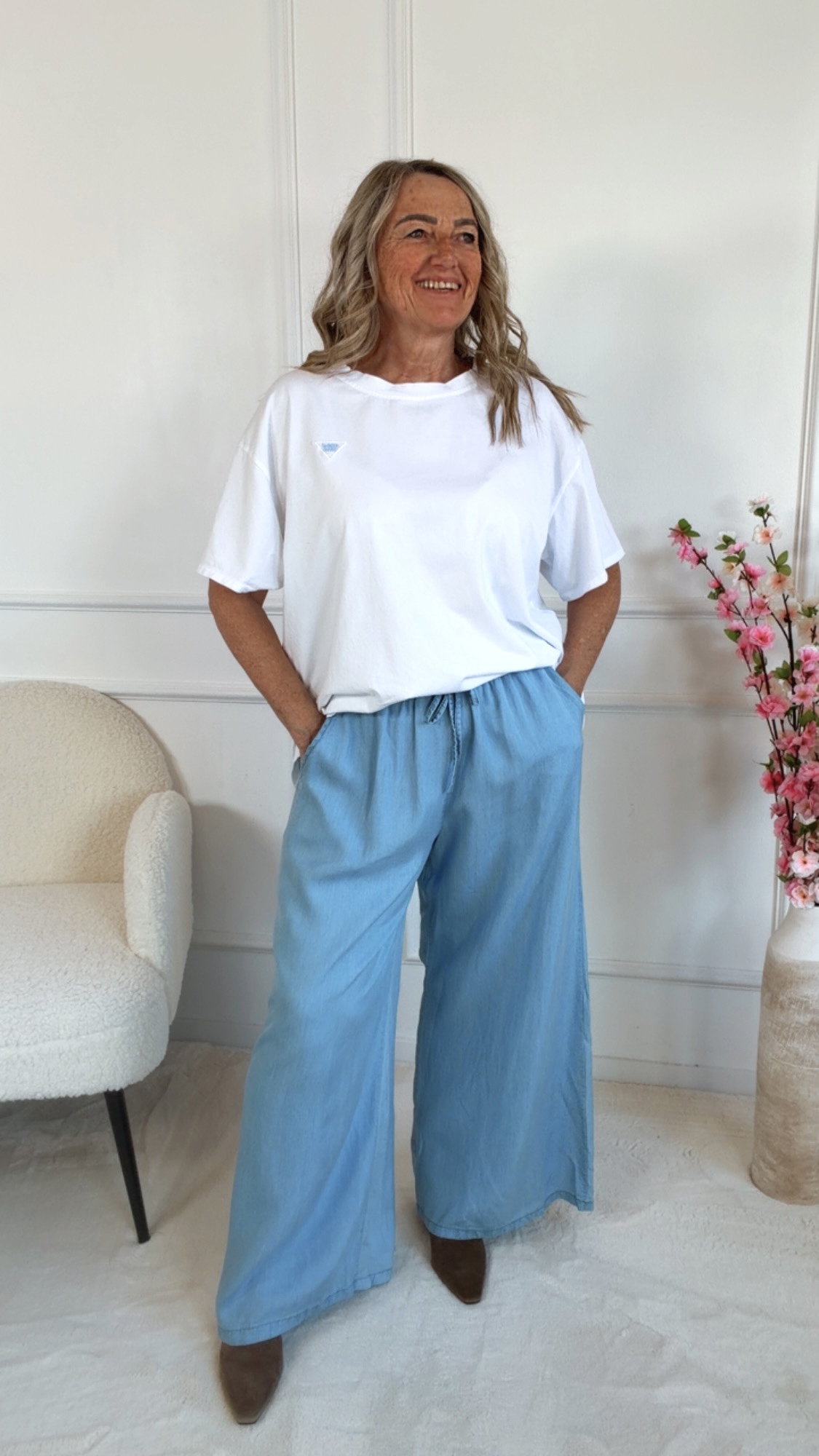 🌸✨ T-Shirt Fioraluna UNI Made in Italy 34-40/42