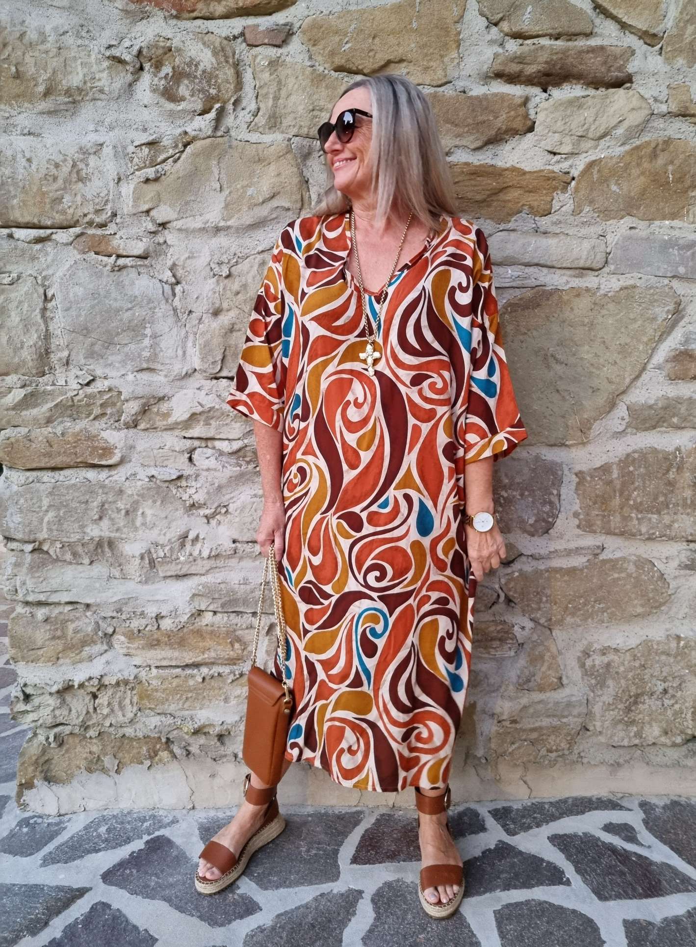 EDLES DRESS LEA ROST 34-42 Made in Italy Kleid EDLES DRESS LEA ROST 34-42 Made in Italy Kleid