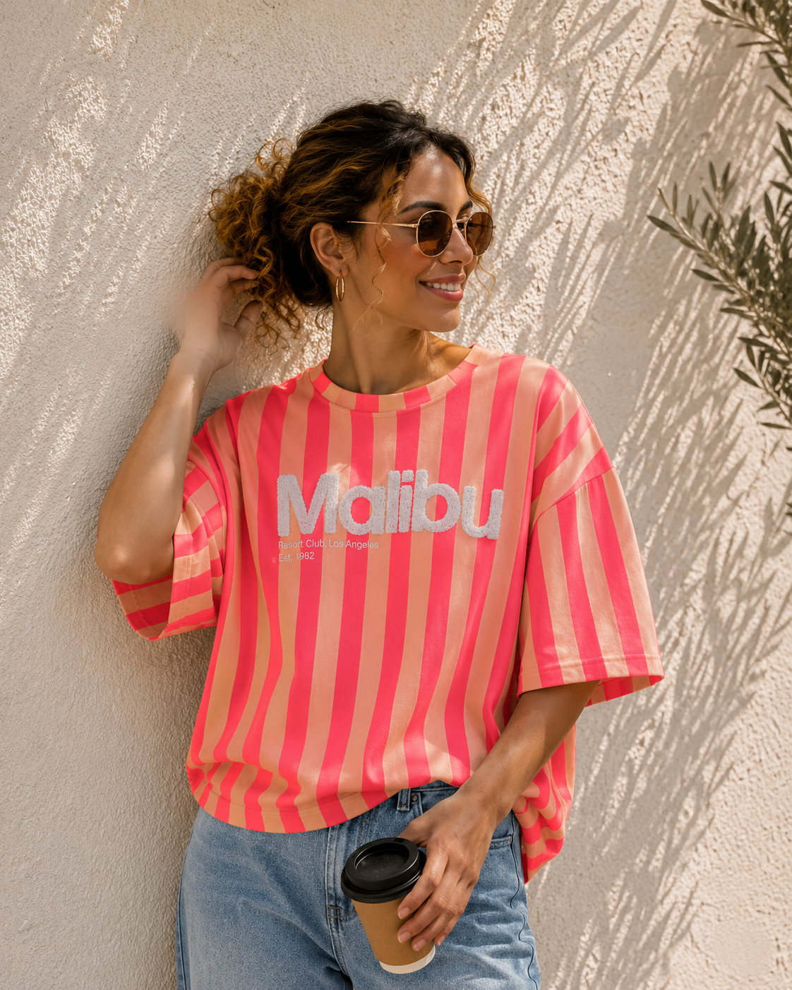 STREIFEN Sweater „MALIBU Resort Club Los Angeles“ – Made in Italy 🌴☀️ passt ca.  34-42 STRIPES