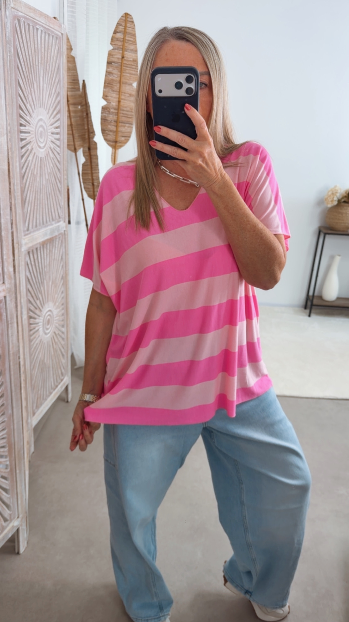 Streifenshirt „Caorle“ – Made in Italy 🇮🇹 | Stripes | Blockstreifen | Größe ca. 34–44 🌸