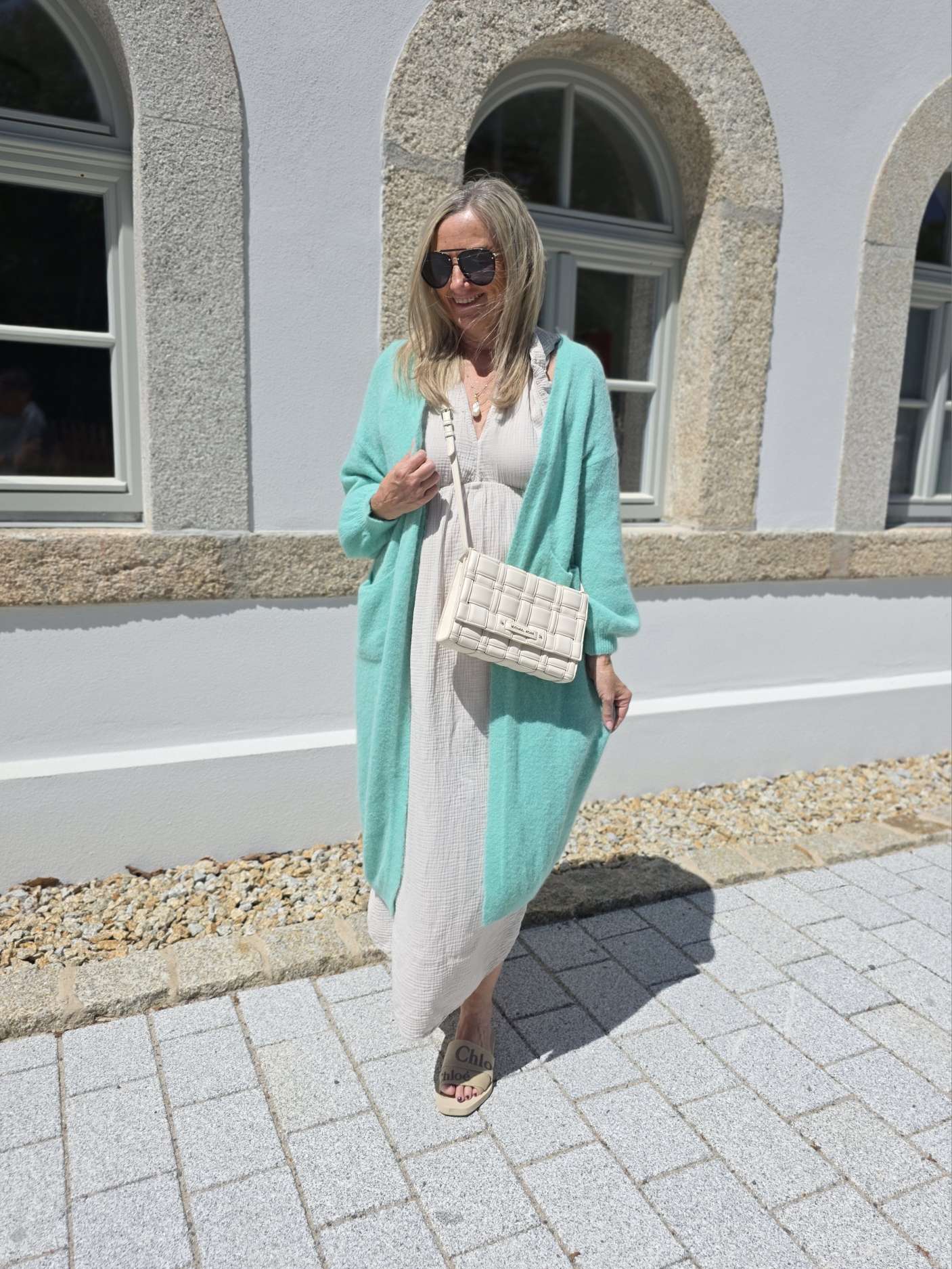 EDLER LANGER ALPAKA STRICK CARDIGAN FRANCESCA Made in Italy 34-44/46