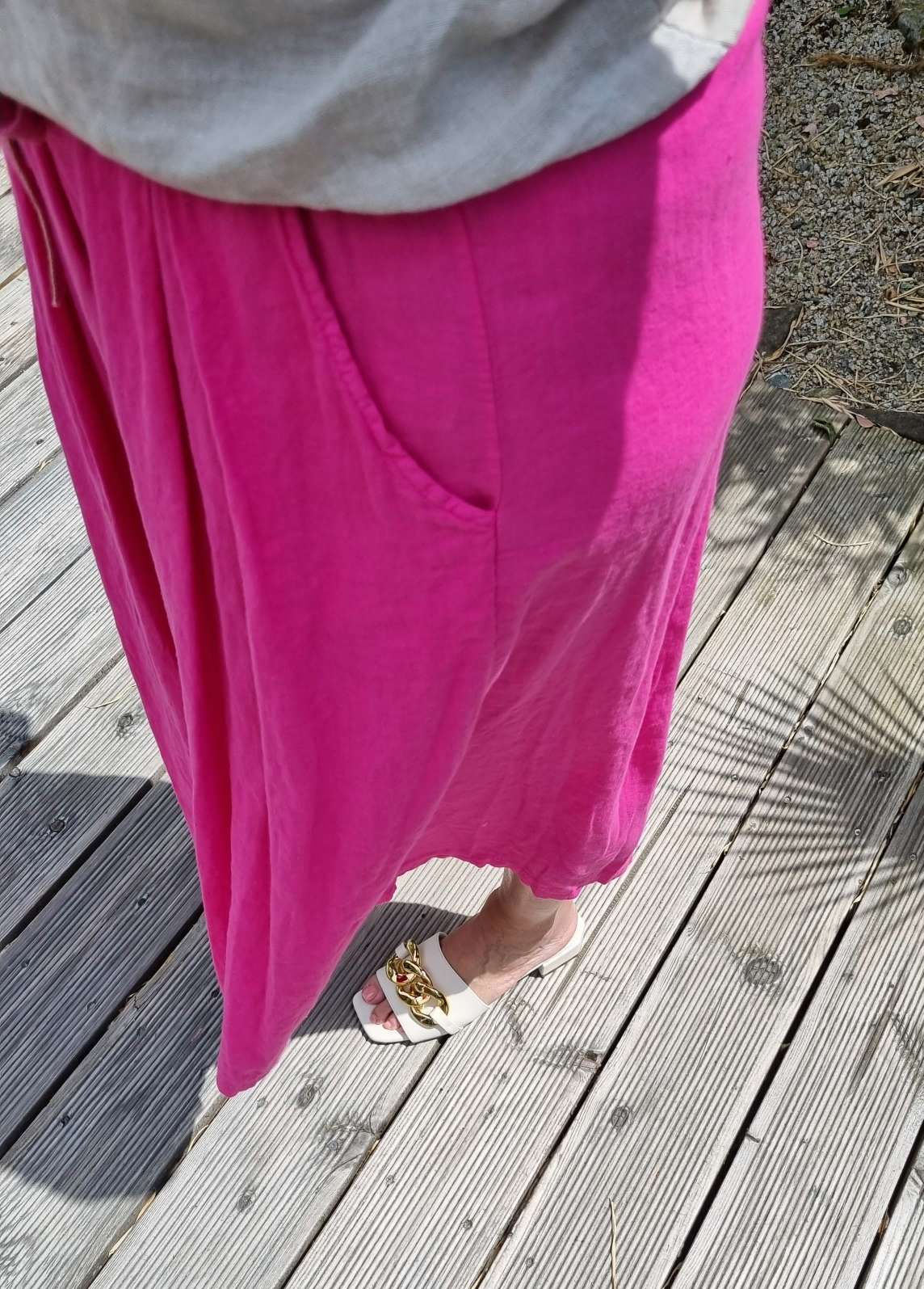 LINEN JOGPANT LISA PINK 34-40 CULOTTE Made in Italy Leinen Hose PANT Sommerhose Hosenrock LINEN JOGPANT LISA PINK 34-40 CULOTTE Made in Italy Leinen Hose PANT Sommerhose Hosenrock