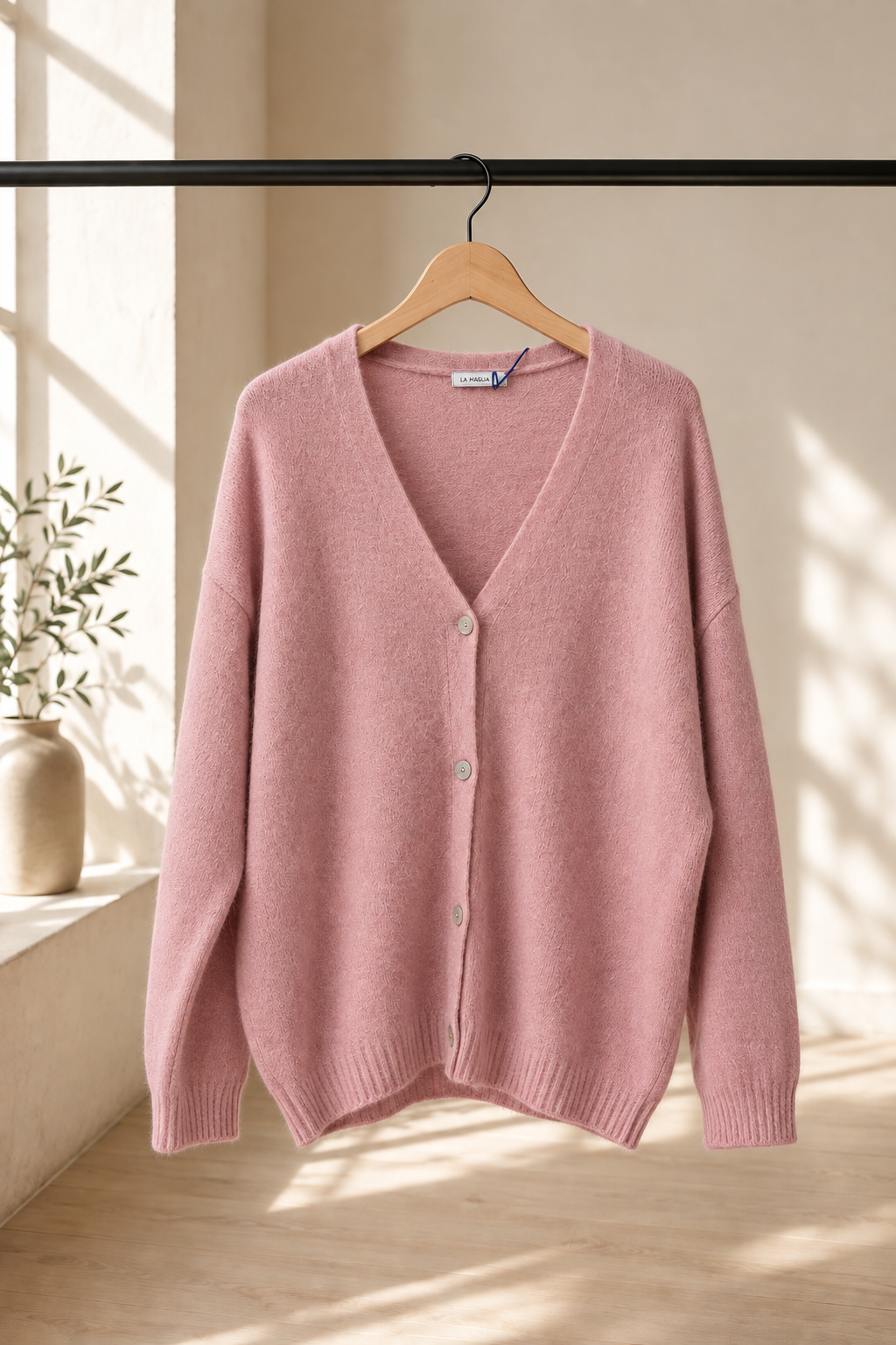 Agnetha – Oversize Alpaka Strickjacke | Made in Italya Cardigan  34-44