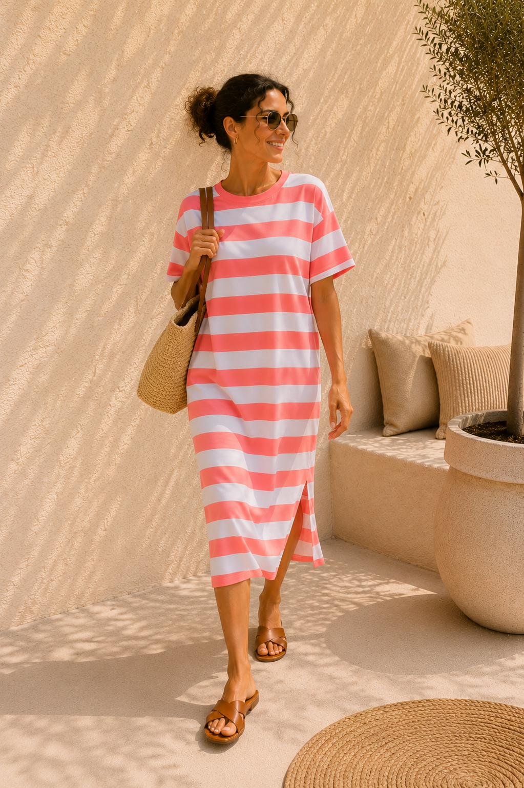 Shirtkleid „Neapel“ – Made in Italy 🇮🇹 | Stripes Streifenkleid | Größe ca. 34–44 🌸