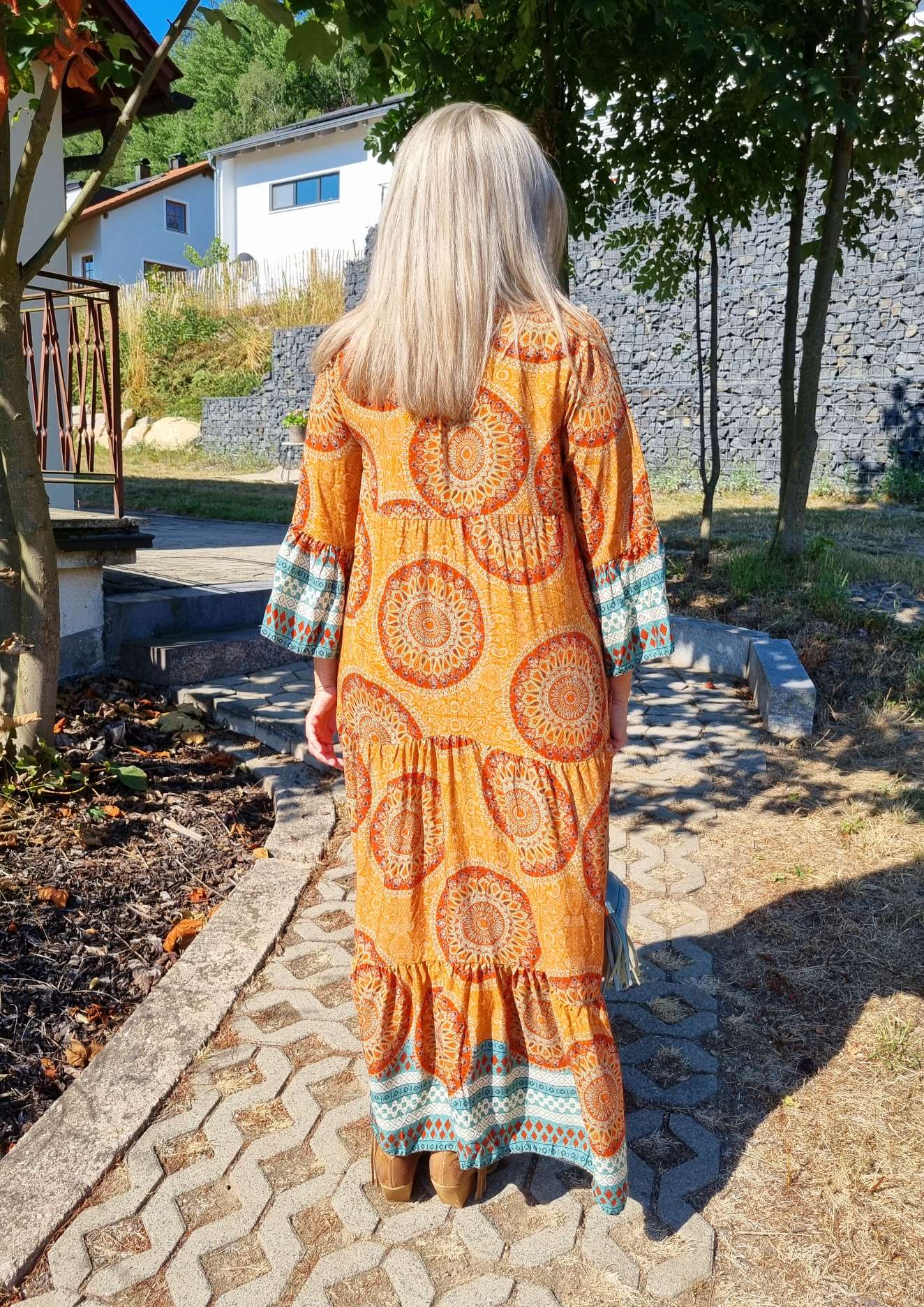 MAXI TUNIKA DRESS MICAELA ROST 34-42 Made in Italy langes Kleid Hängerchen Tunikakleid MAXI TUNIKA DRESS MICAELA ROST 34-42 Made in Italy langes Kleid Hängerchen Tunikakleid