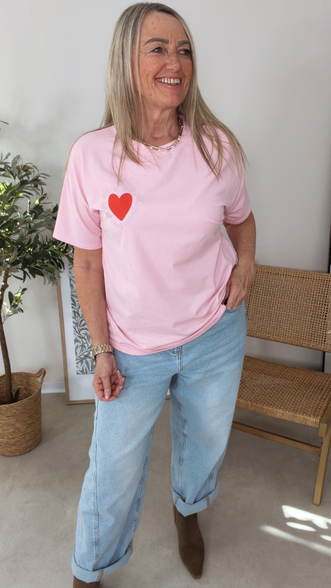 🌸 T-Shirt Ainarella Heart Made in Italy 34-42/44