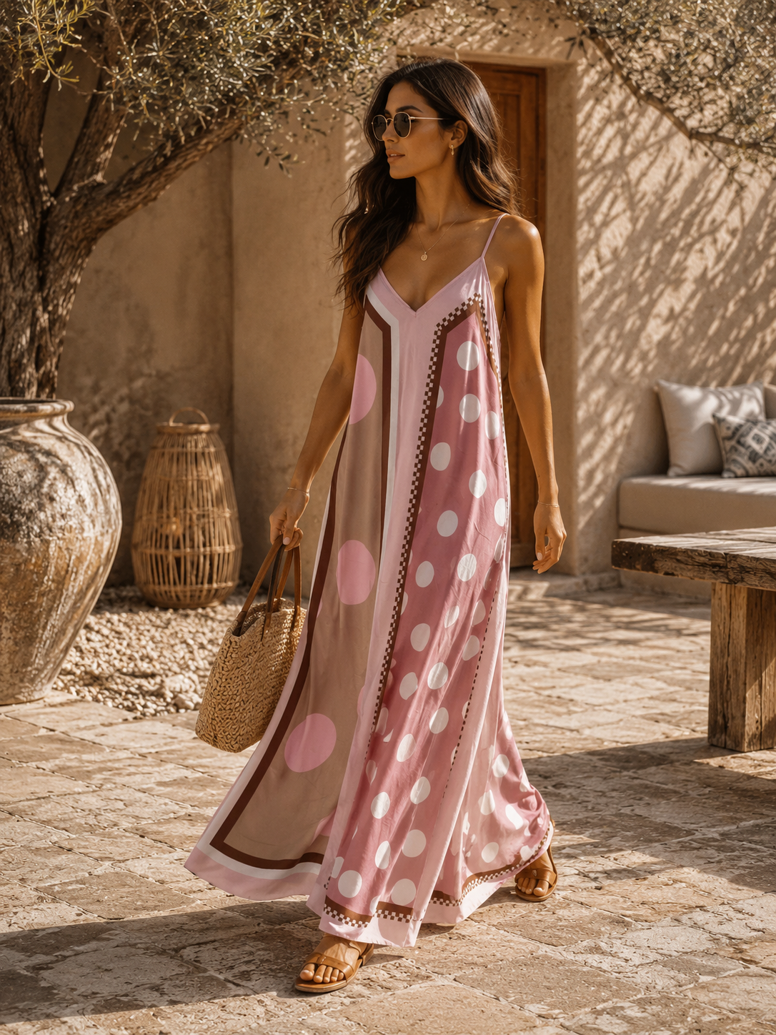 Polka Dots Kleid Ronda – Made in Italy | passend bis Größe 42