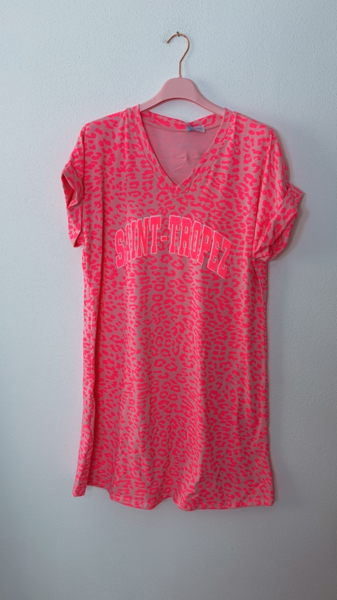Leo-T-Shirt-Kleid Safiya Saint Tropez Made in Italy 34-42/44