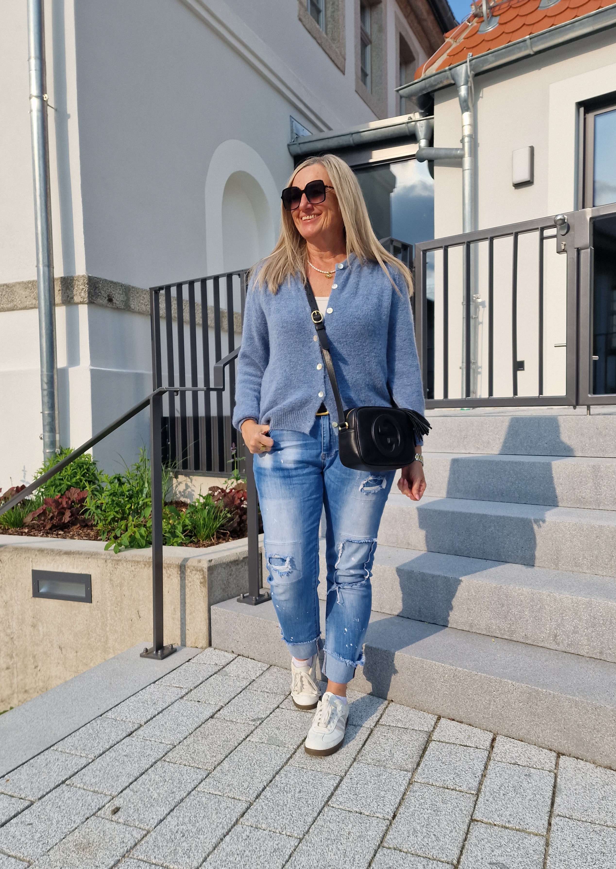 EDLER STRICKCARDIGAN XENIA Alpaka Made in Italy Größe 34 - kleine 42