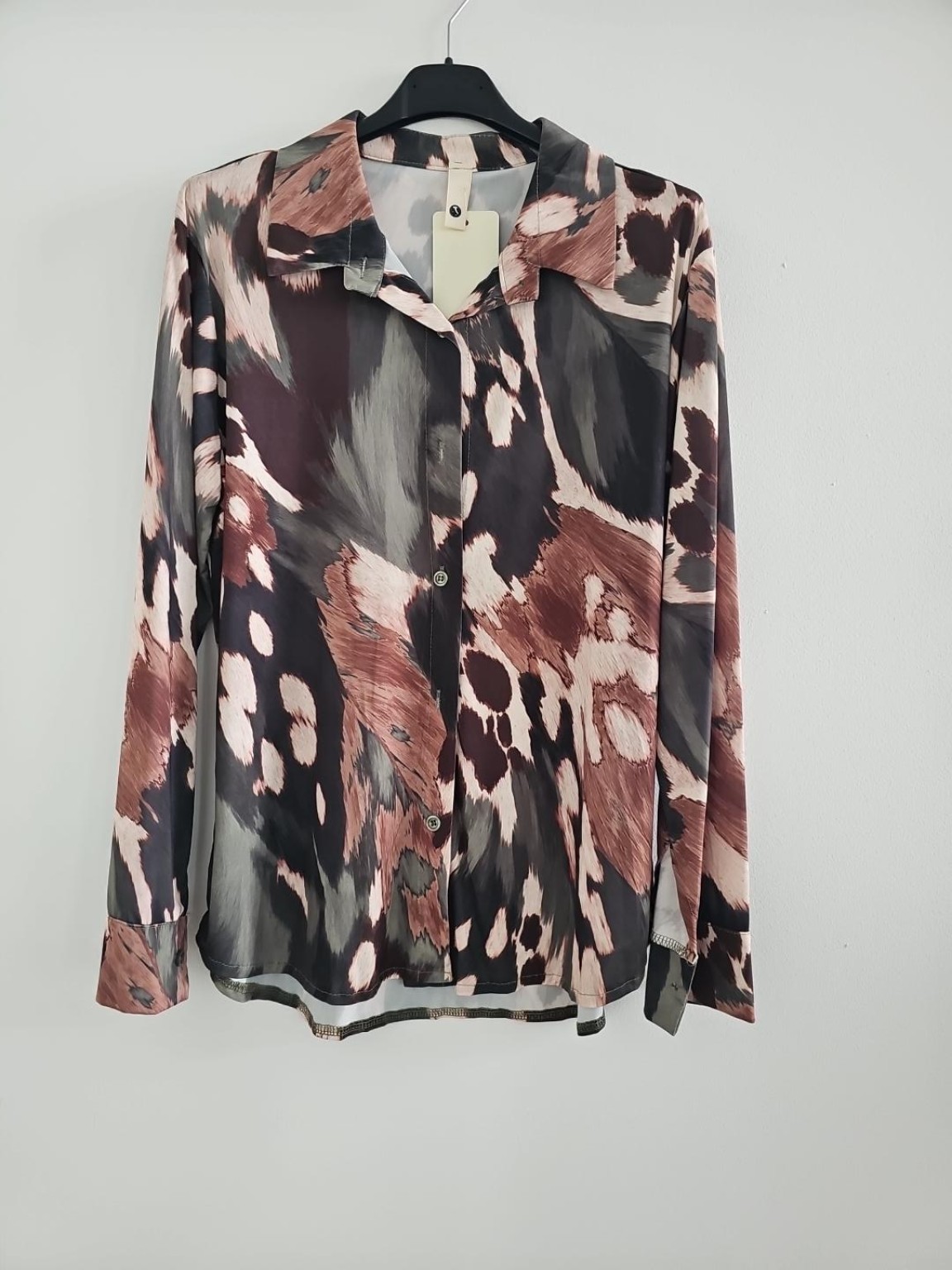 Kofferbluse Bluse Olivia – Edle Kofferbluse mit afro Muster –  Made in Italy Gr 34-42