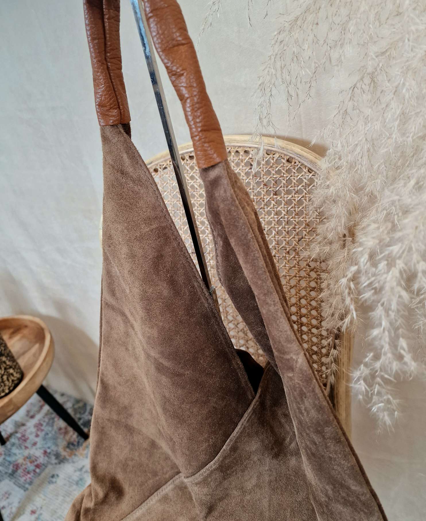 WILDLEDER SHOPPER RENATE TAUPE Made in Italy Leder Tasche Shopping Bag versch. Farben WILDLEDER SHOPPER RENATE TAUPE Made in Italy Leder Tasche Shopping Bag versch. Farben