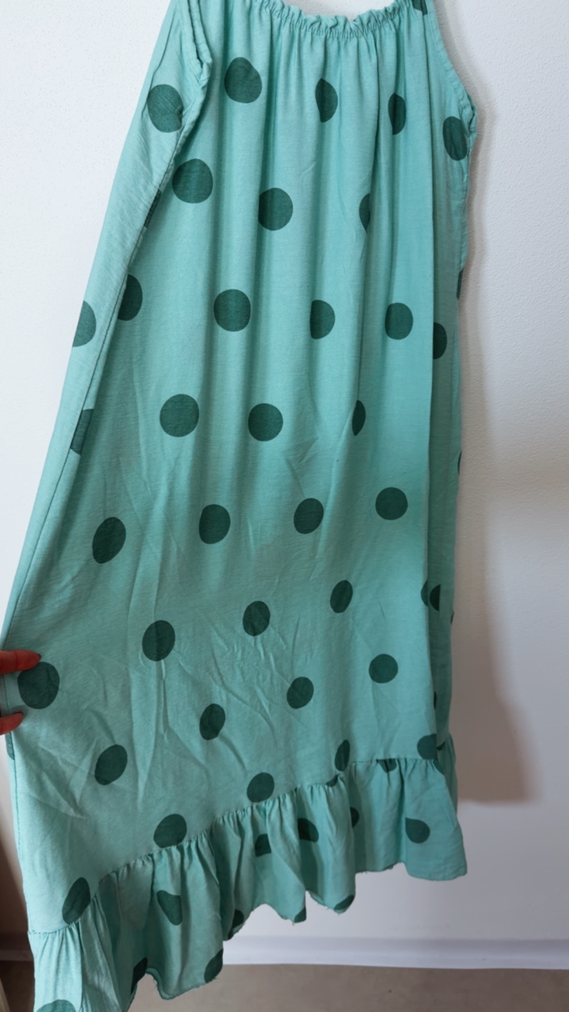 Dots Kleid Isla Spaghettiträger Made in Italy 34-42