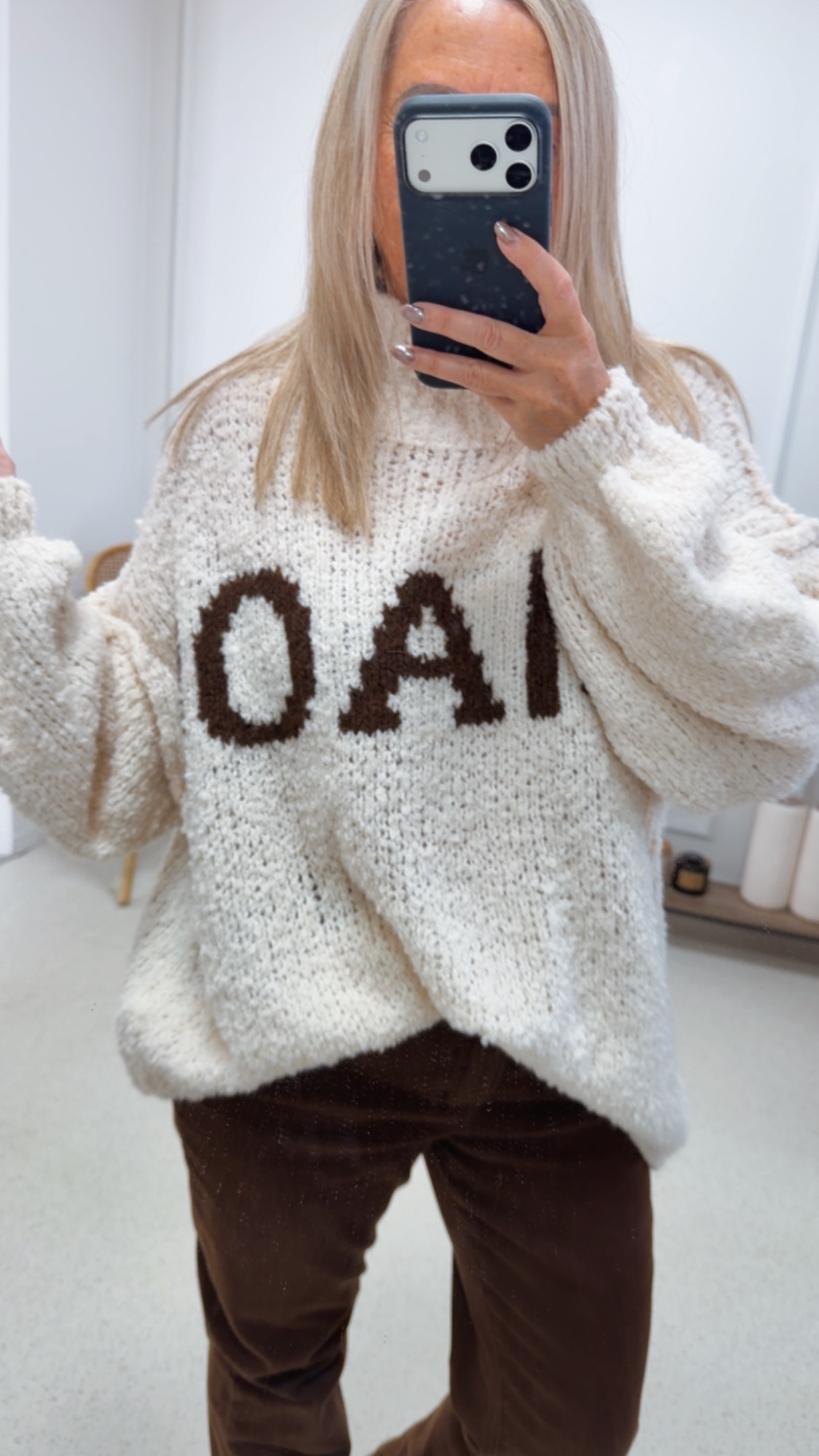 COZY KNIT SWEATER FIETE Made in Italy 34 - 48 Strickpullover Pullover Boucle