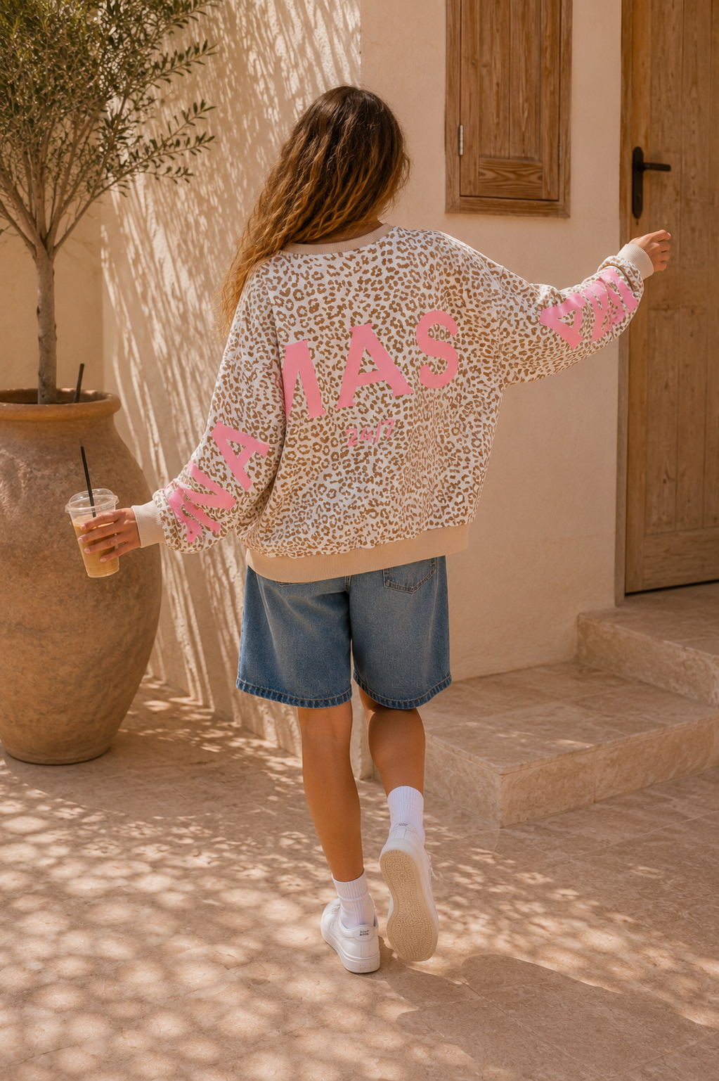 Sweatshirt „Namaste 24/7 LEO" – Made in Italy | One Size bis ca. Gr. 42