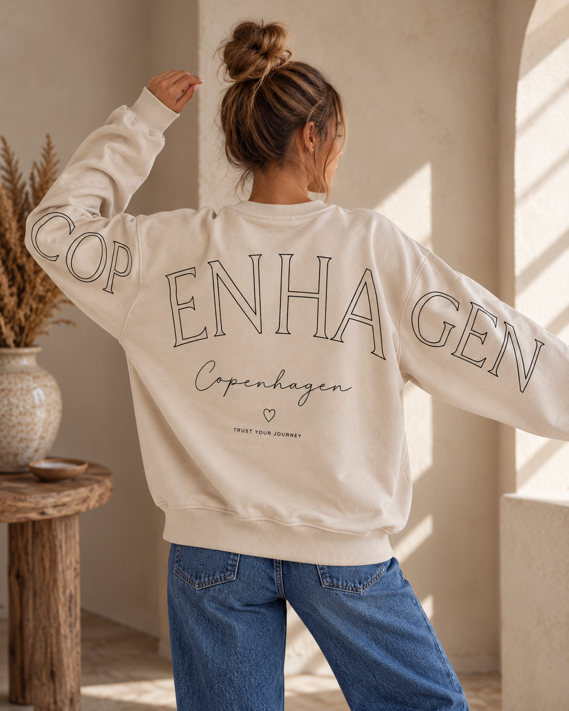 Sweatshirt Copenhagen I NO. SW0016 I lässiger Oversize-Look I Made in Italy 34-42/44
