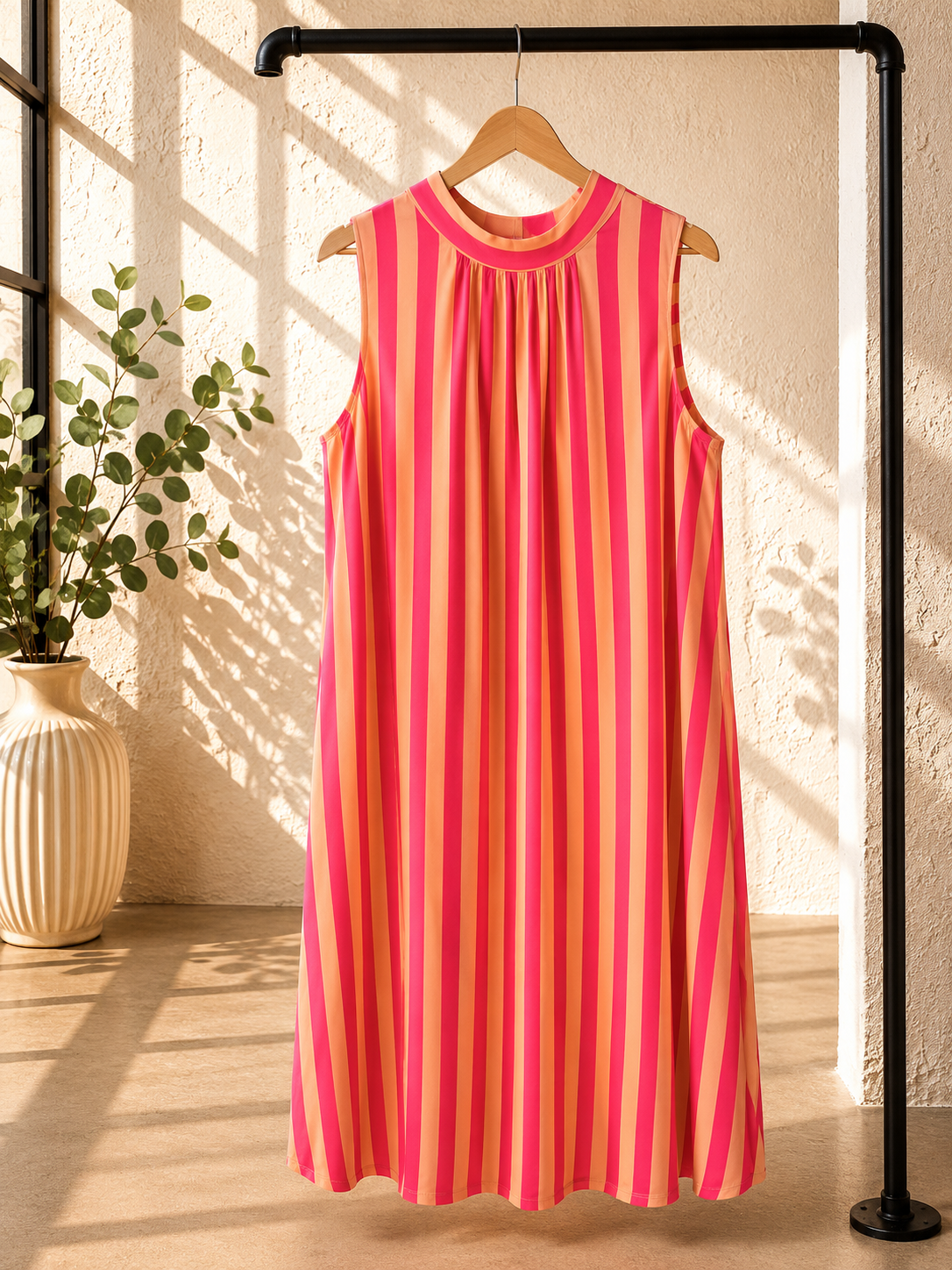 Kleid Elowen Blockstreifen Made in Italy 34-42