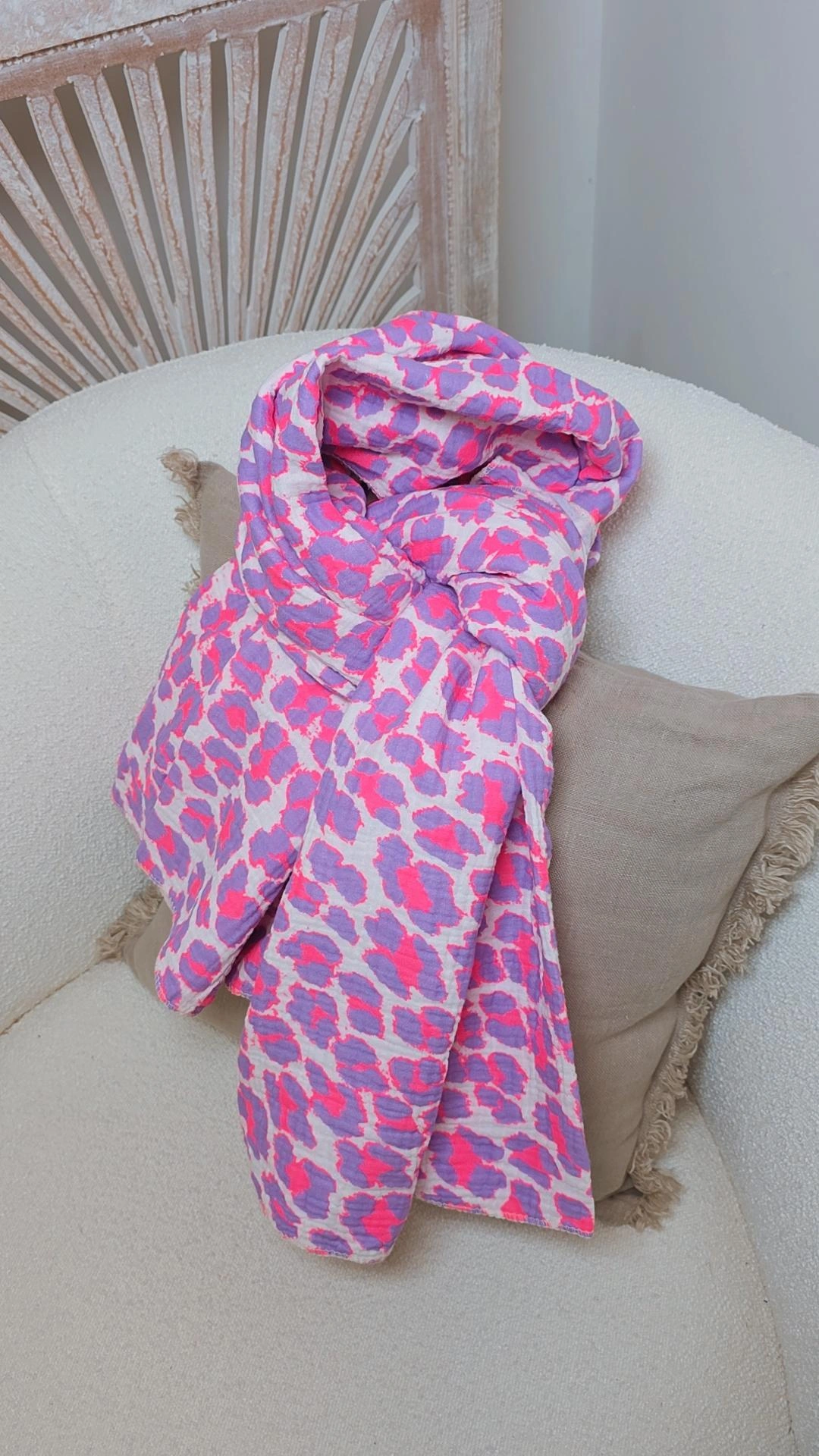 SCHAL SCARF BARBARA LEO PAREO Made in Italy