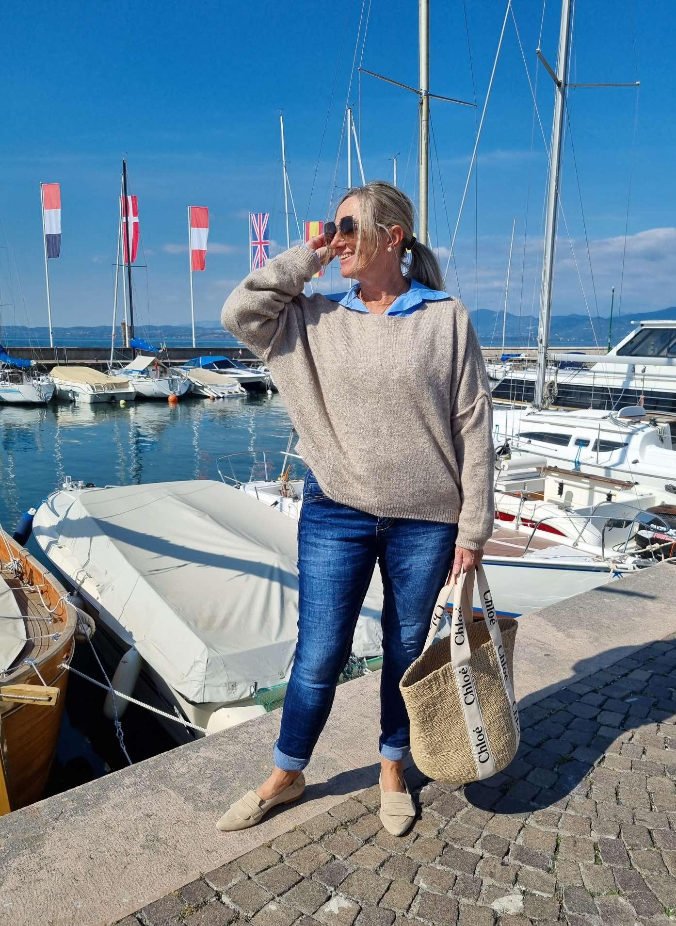 KNIT SWEATER LORENA BEIGE Made in Italy 34-42 Strick Pullover KNIT SWEATER LORENA BEIGE Made in Italy 34-42 Strick Pullover