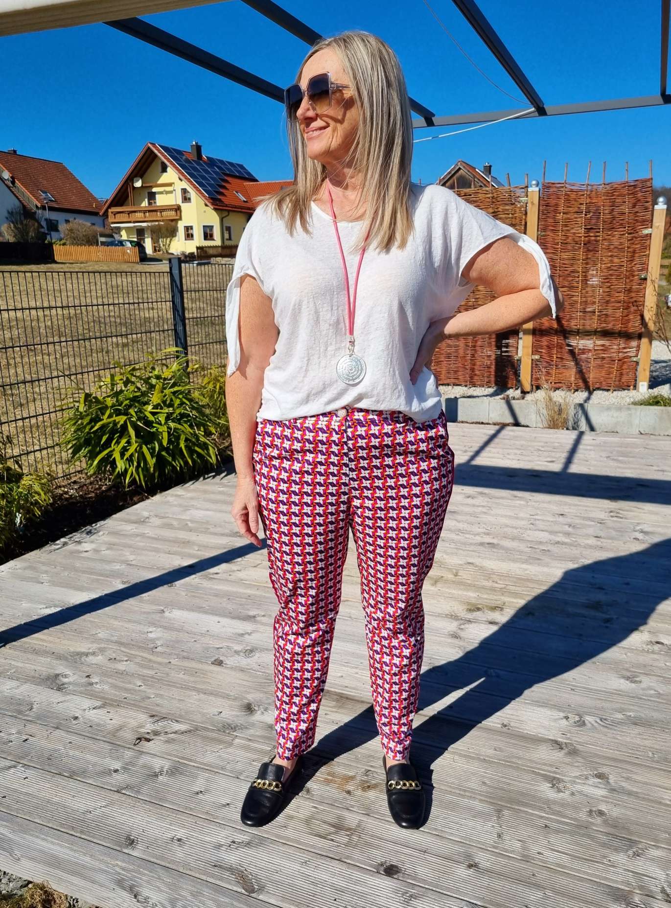 BASIC PANT VIVIAN PINK - Made in Italy dünne Sommer Hose Jogpant Variantenartikel BASIC PANT VIVIAN PINK - Made in Italy dünne Sommer Hose Jogpant Variantenartikel