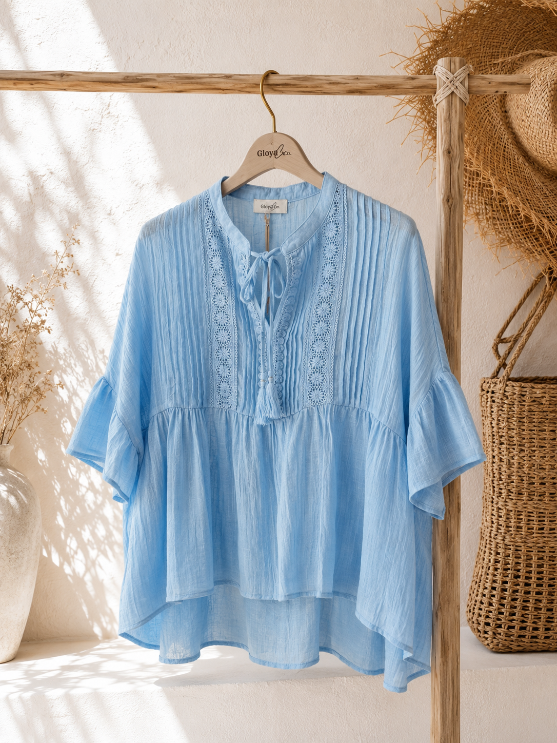 Bluse Aurora – romantische Leichtigkeit für den Sommer Gr. 34- gute 44