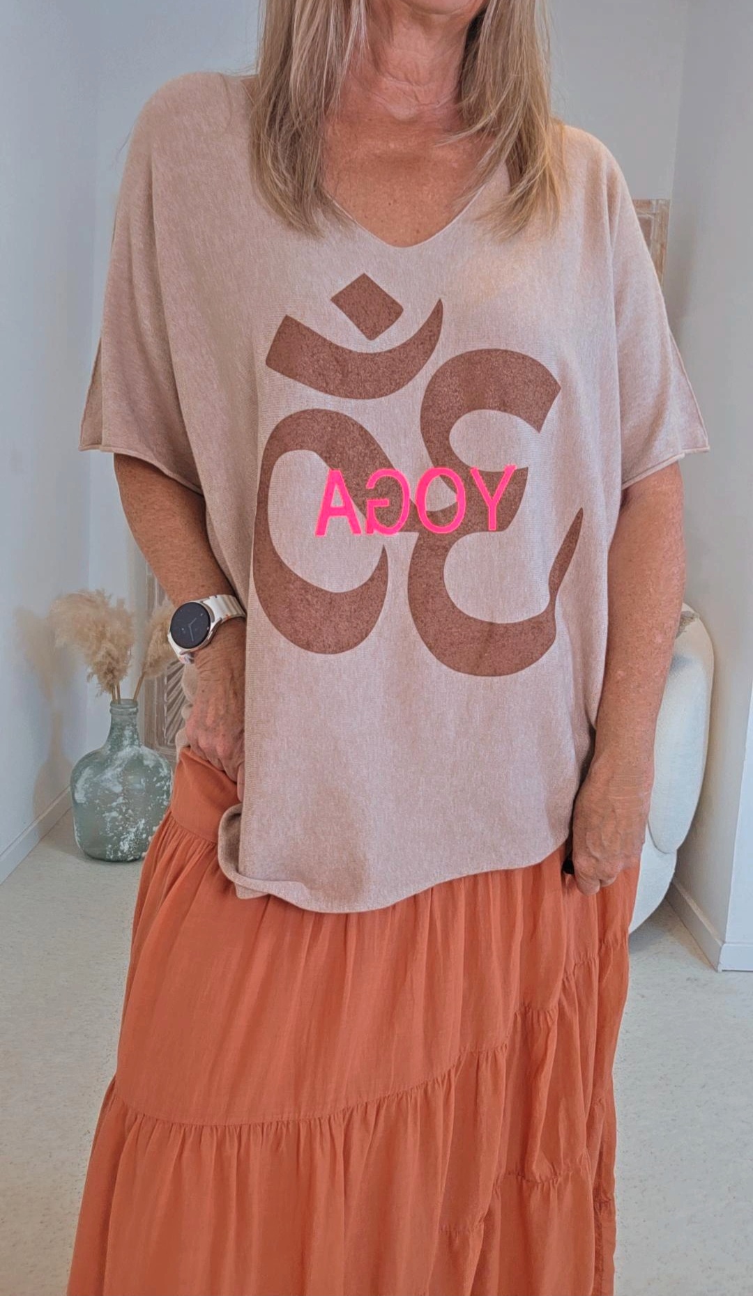 OVERSIZE PULLOVER LANESSA YOGA Made in Italy 34-46