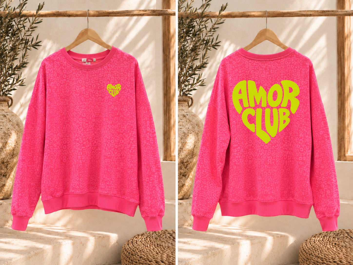 Sweatshirt Leo Amor I NO. SW0017 I lässiger Oversize-Look I Made in Italy 34-42/44
