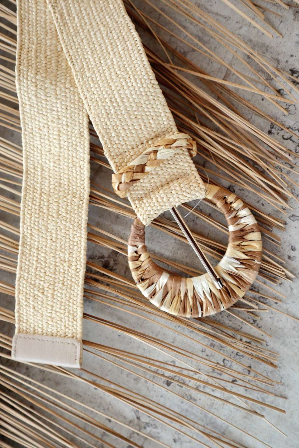 BELT MATERA BAST SCHNALLE geflochtener Damen Baumwolle Hüftgürtel mit Schnalle Gürtel versch. Farben