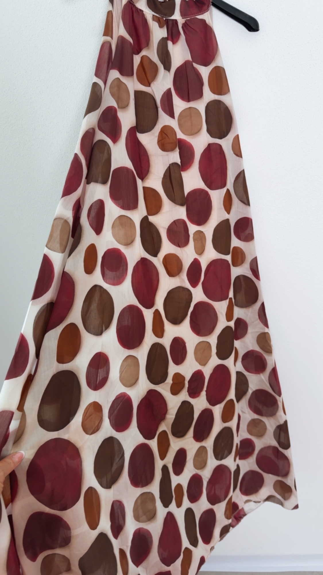 Polka Dots Kleid Zakynthos – Made in Italy | Passend bis zu einer guten Größe 42