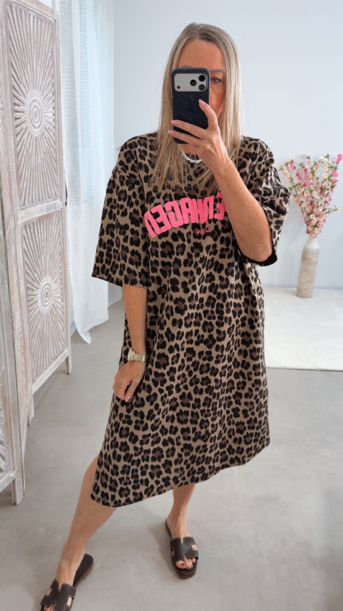 🐆✨ Shirt Kleid Kaimana Leo Made in Italy 34-42/44