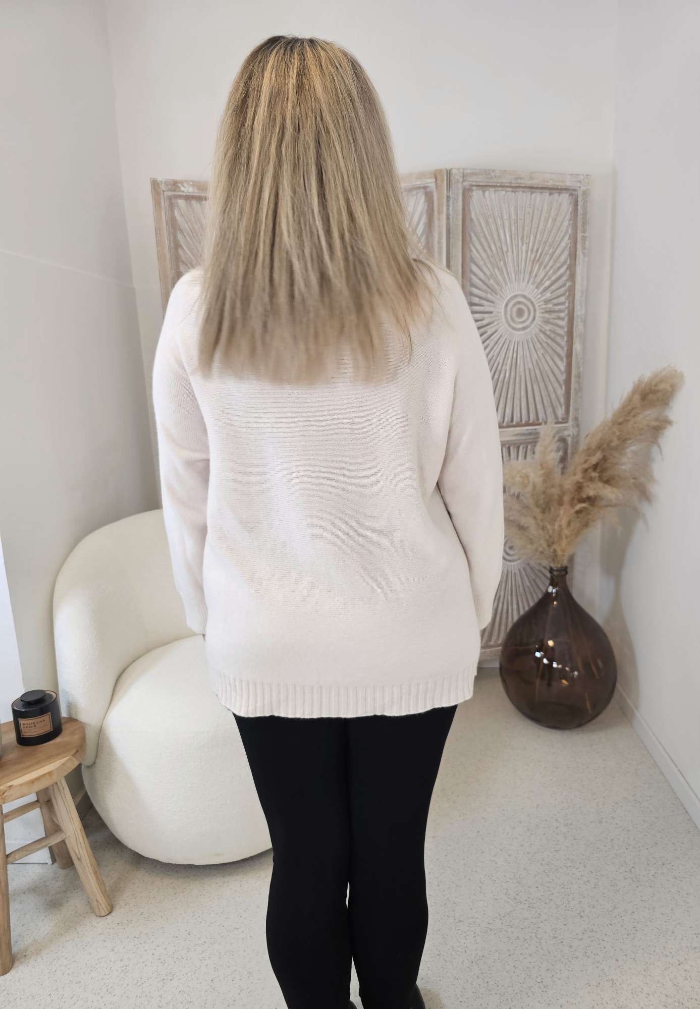 LIGHT KNIT SWEATER ALISON Stehkragen Oversize 34- 42 Made in Italy Pullover LIGHT KNIT SWEATER ALISON Stehkragen Oversize 34- 42 Made in Italy Pullover