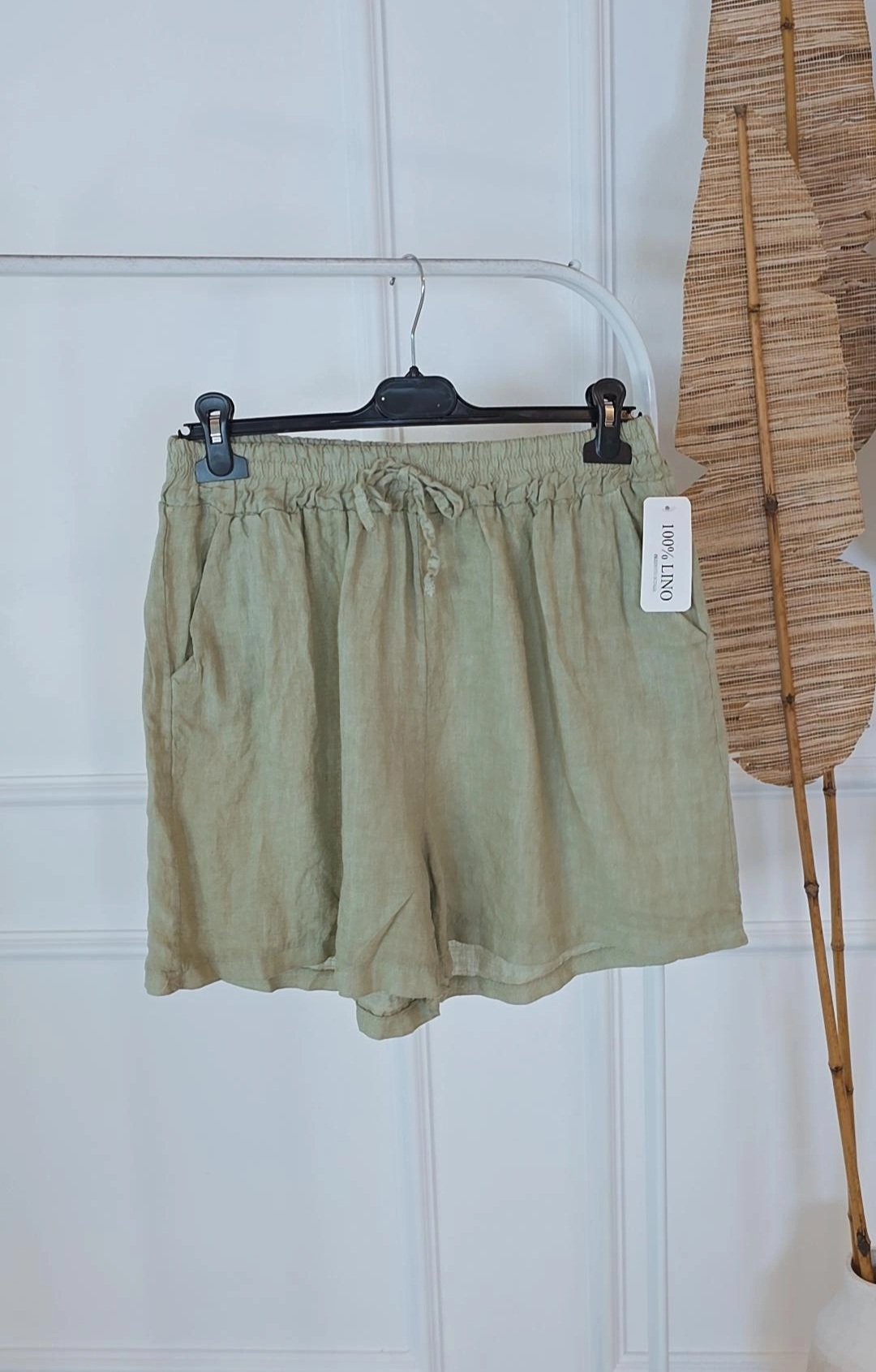 LINEN SHORTS BONITA KURZ Made in Italy 34-42 Leinenshort