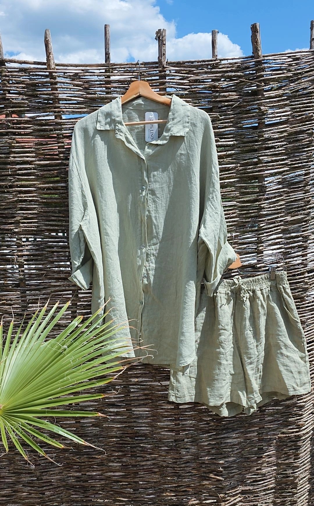 LINEN SHORTS BONITA KURZ Made in Italy 34-42 Leinenshort