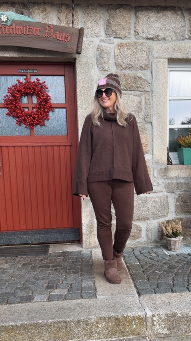 BASIC KNIT PULLOVER IRMI STRICK Made in Italy 34 -44 Made in Italy Rollkragen