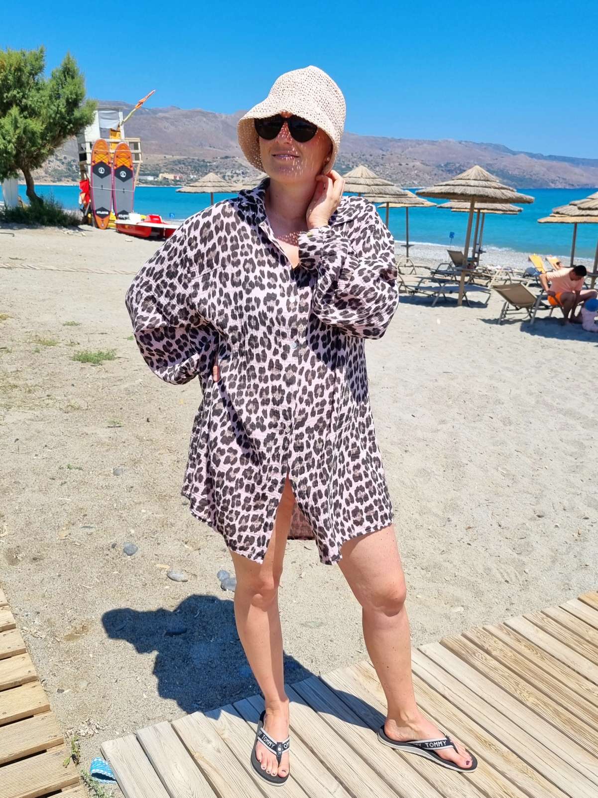 MUSSELIN OVERSIZE BLUSE SKYROS LEO ROSA 34-42 Made in Italy Longbluse Kleid Tunika Shirt Blusenjacke MUSSELIN OVERSIZE BLUSE SKYROS LEO ROSA 34-42 Made in Italy Longbluse Kleid Tunika Shirt Blusenjacke
