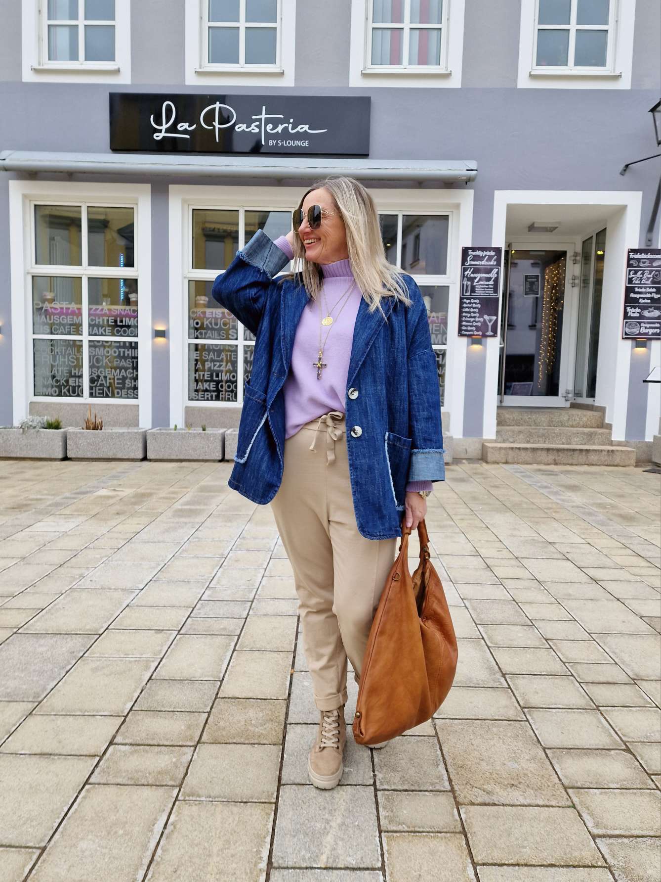 JEANS BLAZER TIMO DARK BLUE 34-42 Made in Italy Oversize Anzug Jacke JEANS BLAZER TIMO DARK BLUE 34-42 Made in Italy Oversize Anzug Jacke