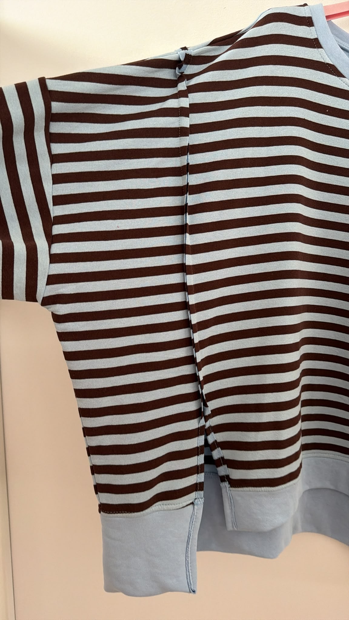 Sweater Charly mit Raw-Cut Details Stripes Made in Italy 34-44/46